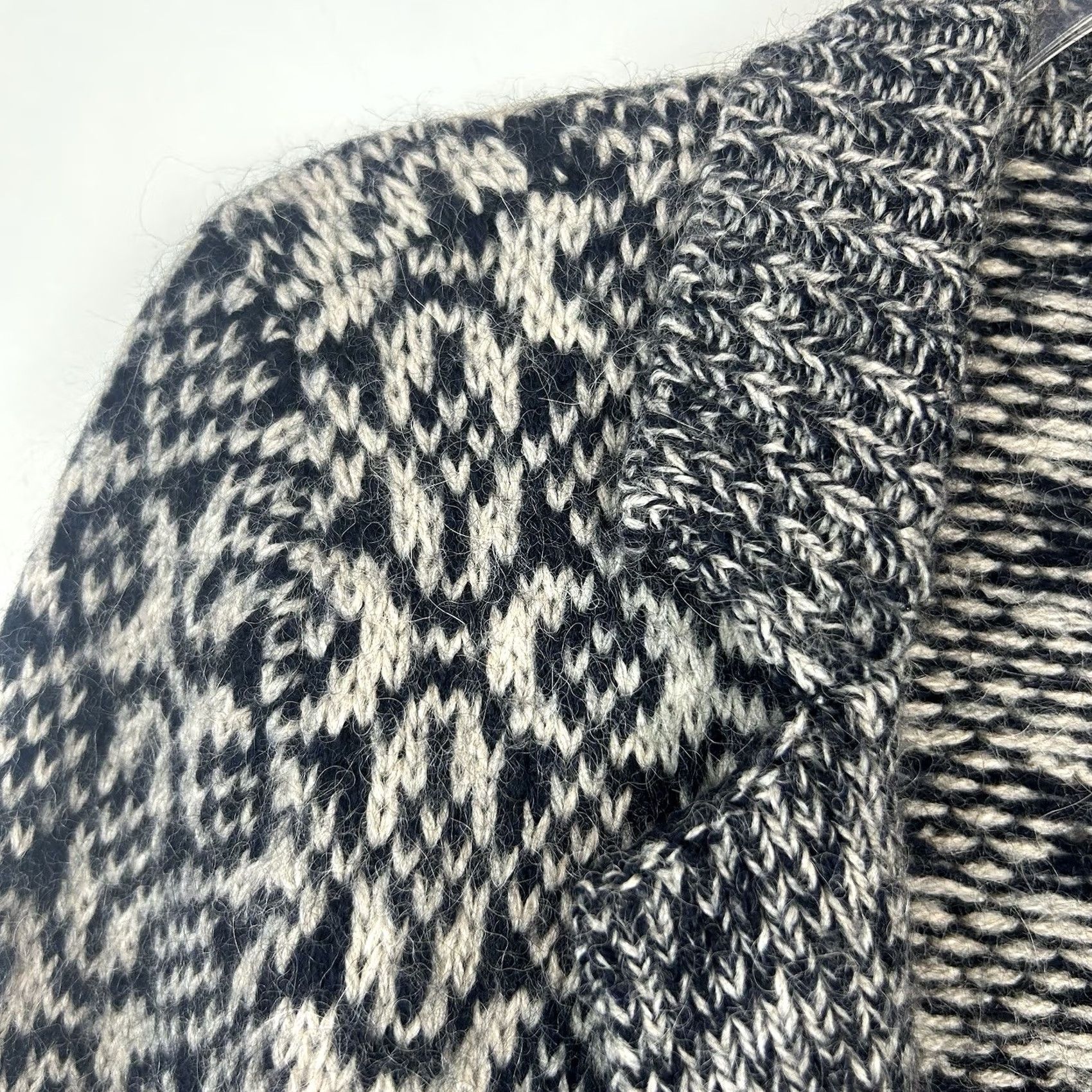 Banana Republic Banana Republic Cardigan Sweater Womens M Blue Alpaca Wool Blend Academia Pattern Knit Cardigan With Pockets Size M / US 6-8 / IT 42-44 - 6 Thumbnail