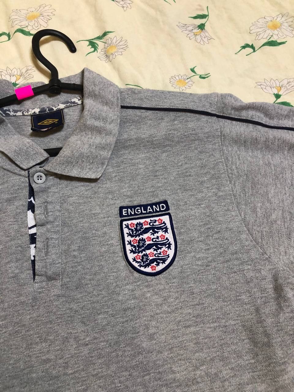 Umbro Vintage Y2K 00s Umbro England Football - Grey Polo Shirt Size US XL / EU 56 / 4 - 3 Thumbnail