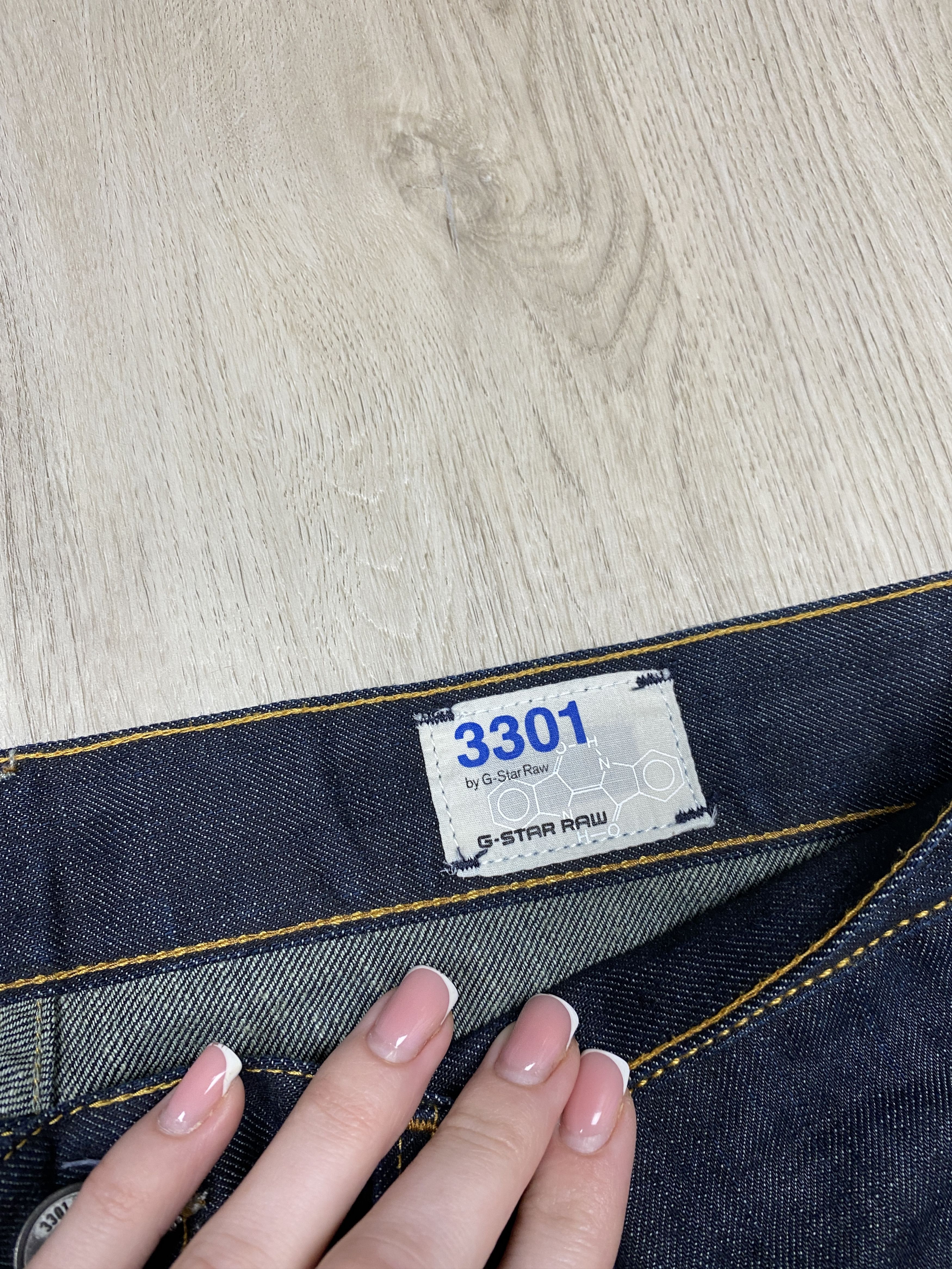 G-Star G Star Raw 3301 Slim Mens Denim Pants Jeans Size US 34 / EU 50 - 4 Thumbnail