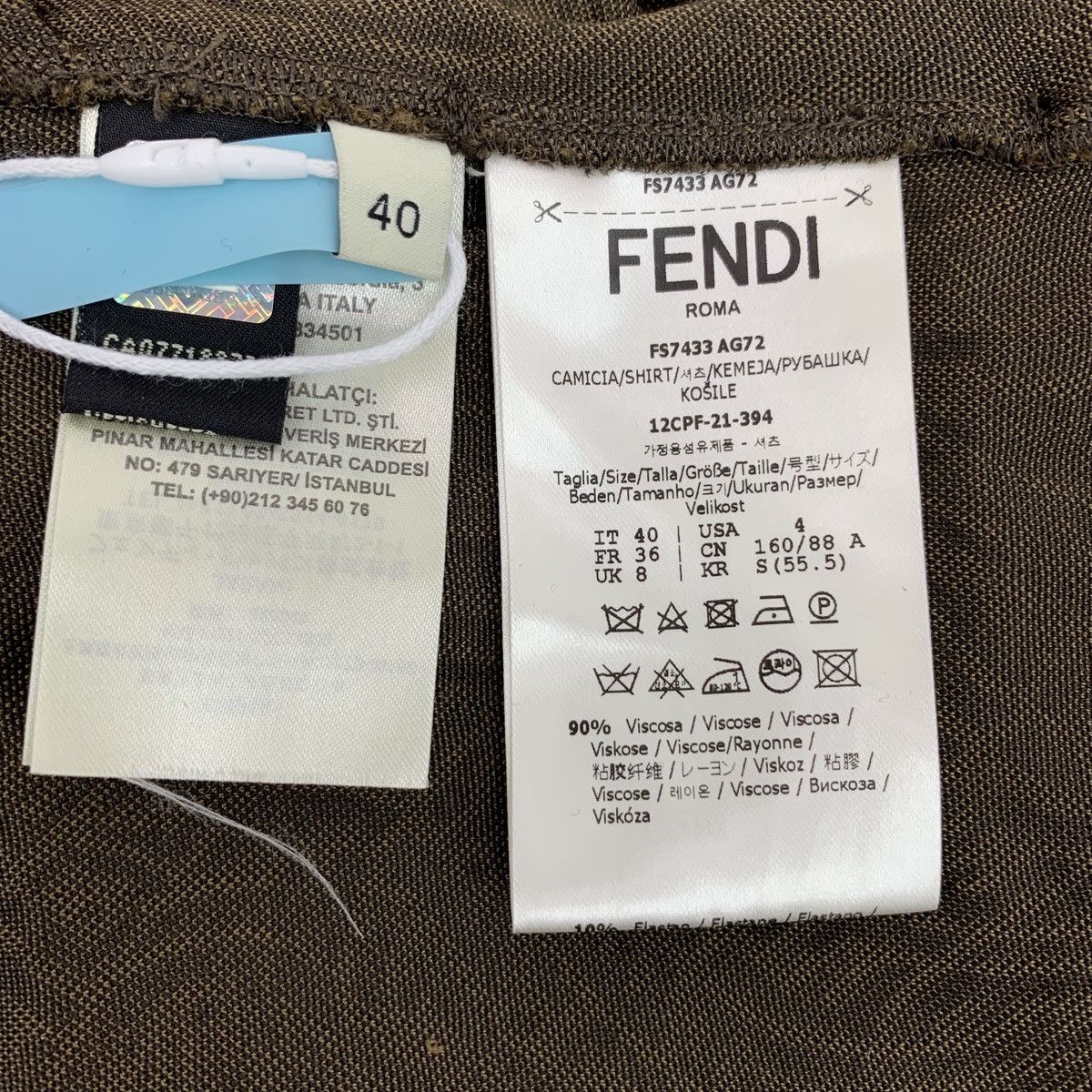 Fendi Fendi Monogram All Over Print Back Zipper Bralette K26WX Size M / US 6-8 / IT 42-44 - 6 Thumbnail