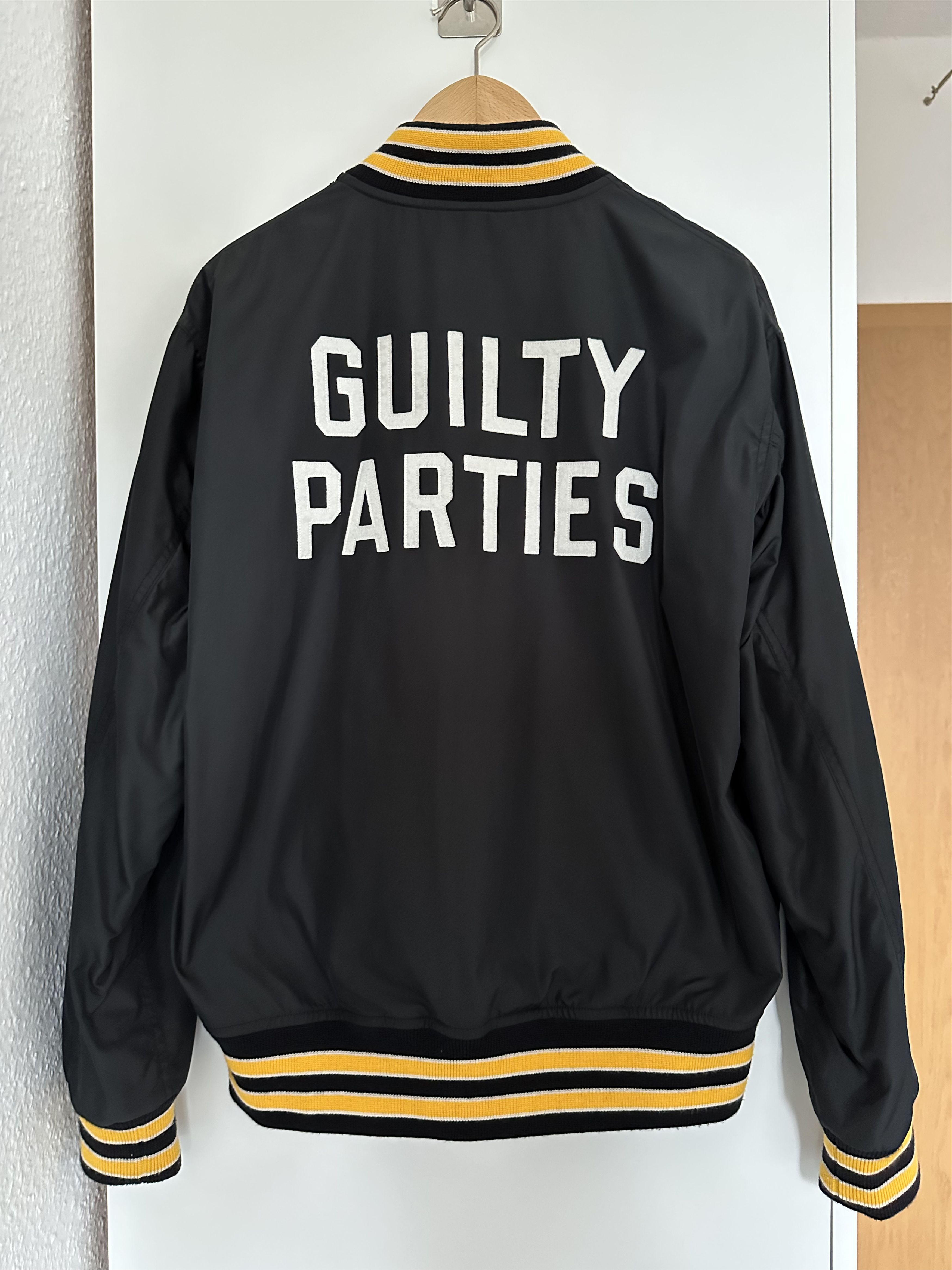 Wacko Maria Wacko Maria Varsity Jacket Type-2 Black Yellow Size US M / EU 48-50 / 2 - 2 Thumbnail