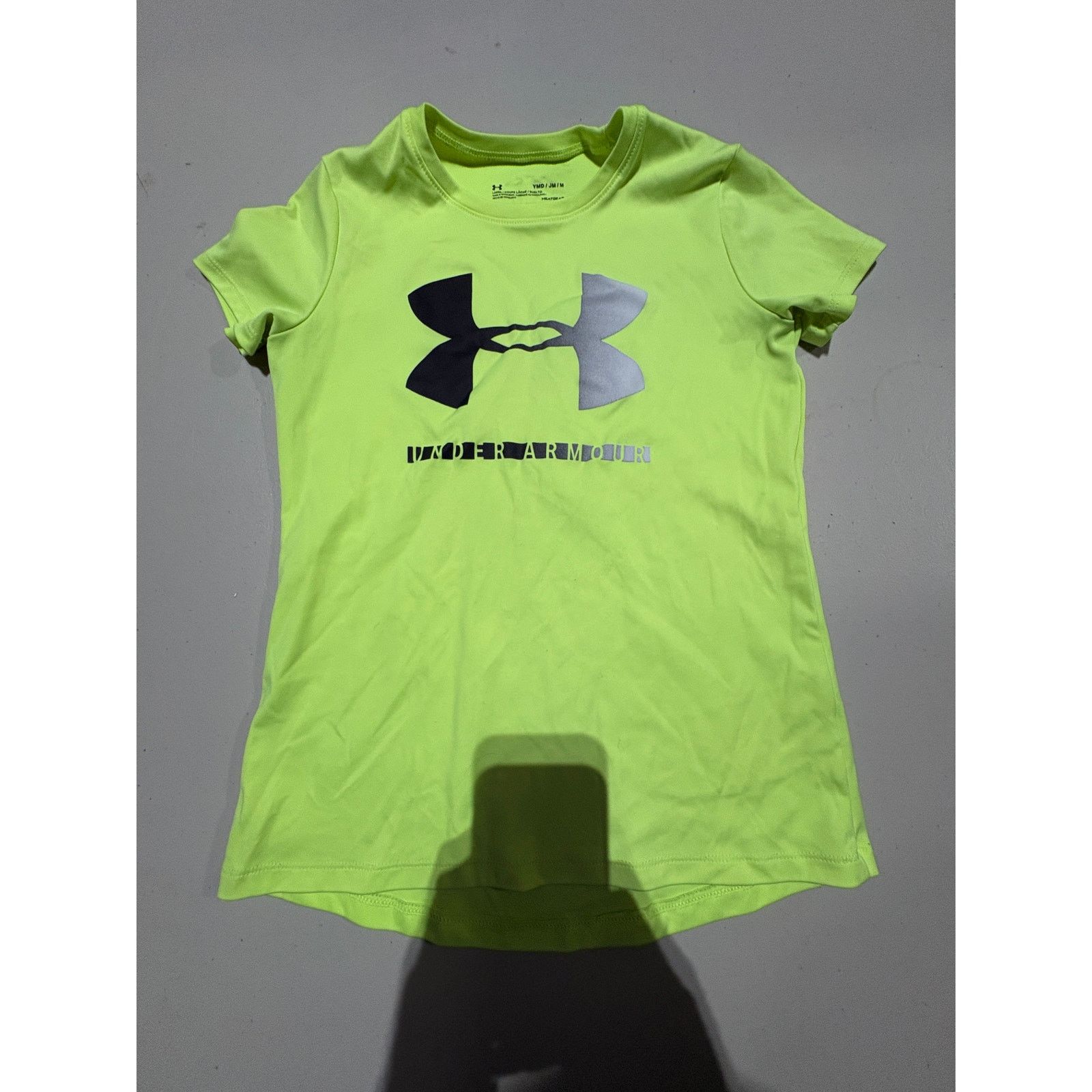 Under Armour Under Armour Girls YMD Medium Neon Short Sleeve Shirt Size M / US 6-8 / IT 42-44 - 2 Thumbnail