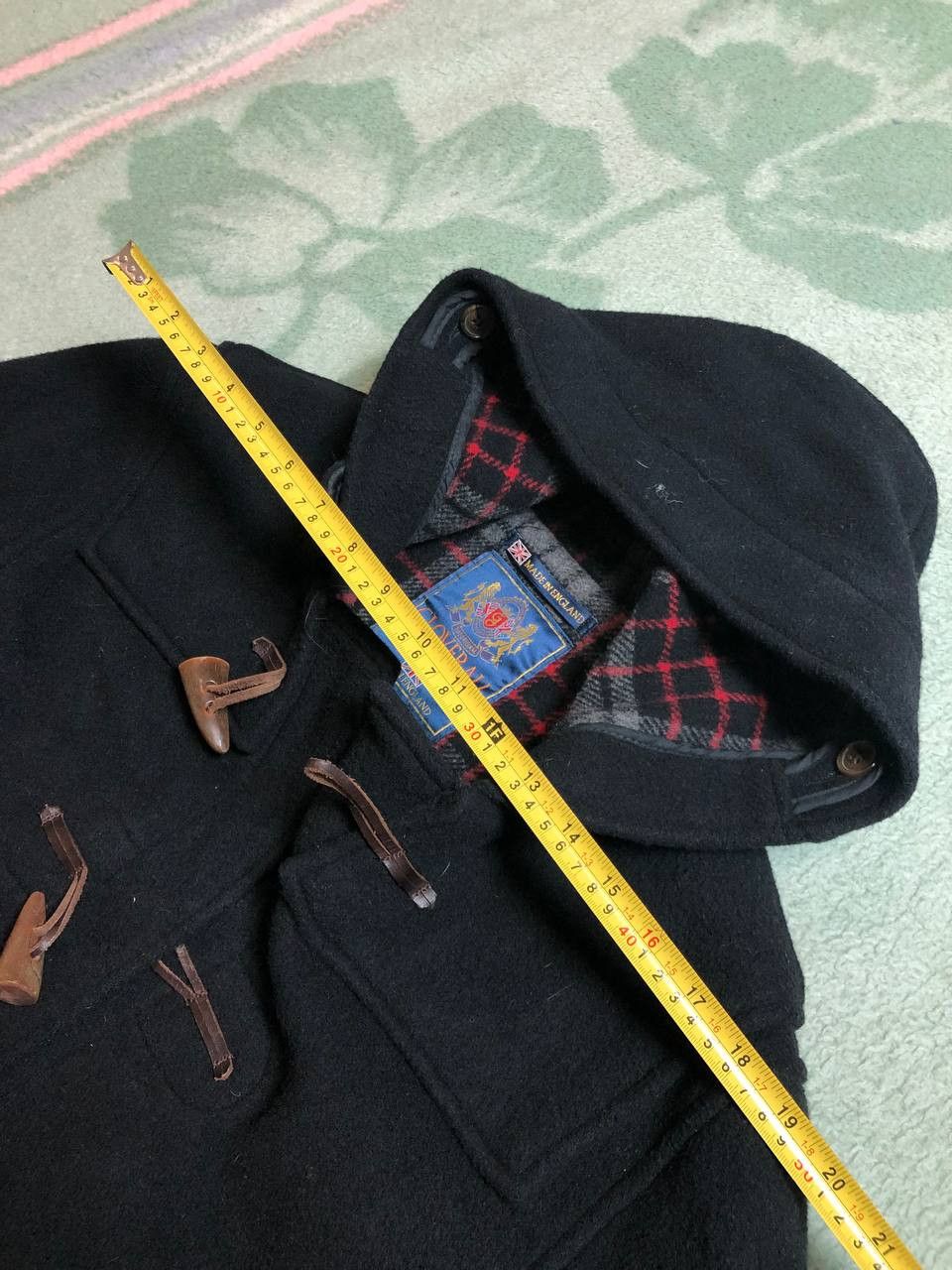 Gloverall Gloverall Black Wool Blend Duffle Coat Hood Size US XL / EU 56 / 4 - 7 Thumbnail