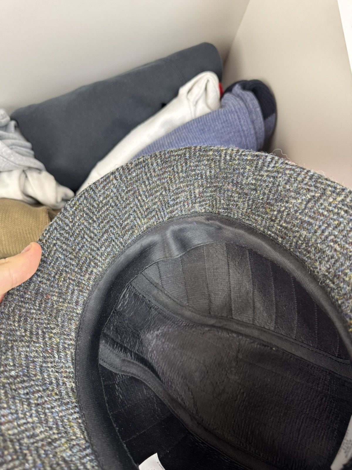 Harris Tweed Harris Tweed 100% Wool Hat with Feather Accent Size ONE SIZE - 13 Thumbnail
