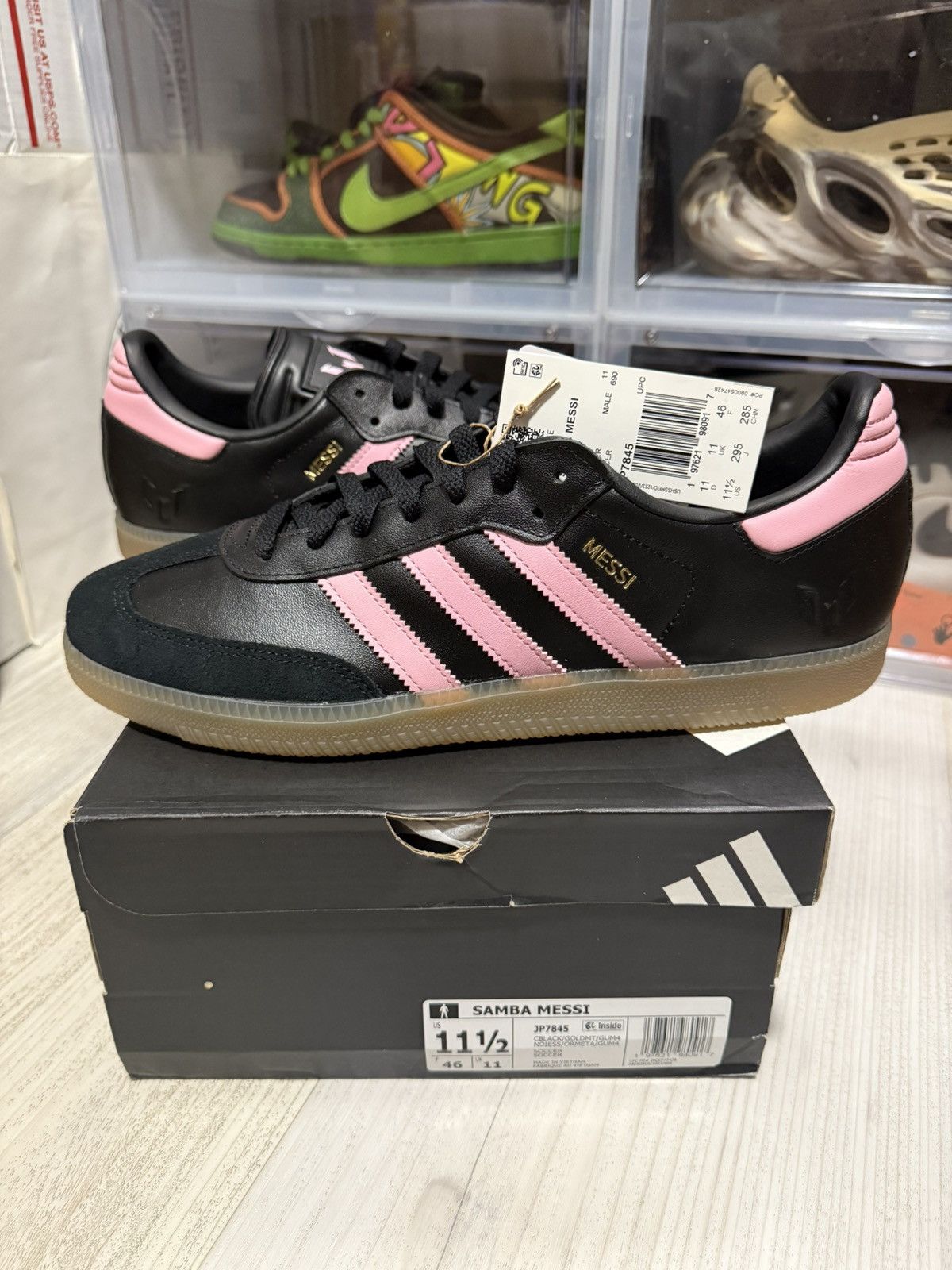 Adidas Adidas Samba Inter Miami CF Messi Size US 11.5 / EU 44-45 - 1 Thumbnail