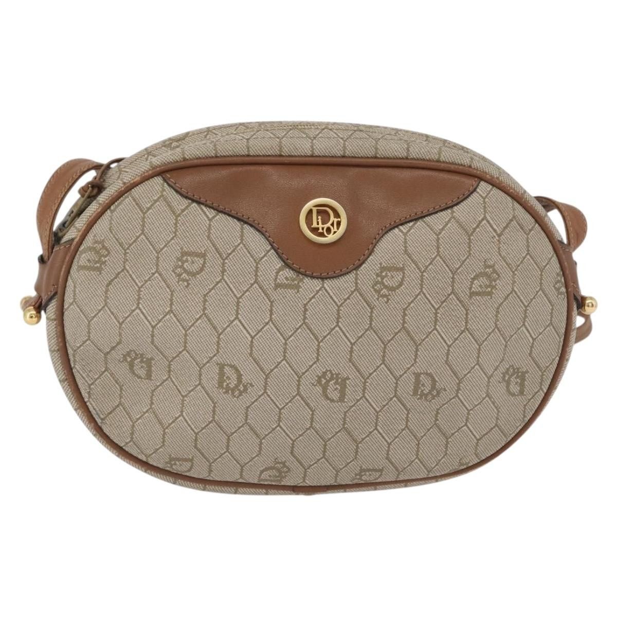 Dior Christian Dior Vintage Honeycomb Canvas and Leather Size ONE SIZE - 1 Thumbnail