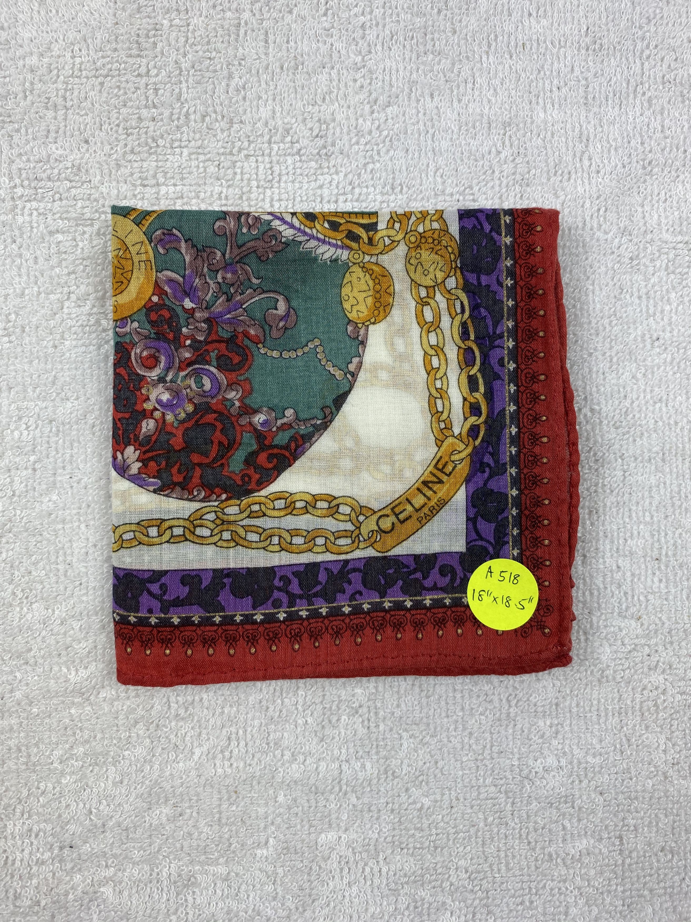 Celine × Vintage Celine Handkerchief / Bandana / Neckerchief Size ONE SIZE - 6 Thumbnail
