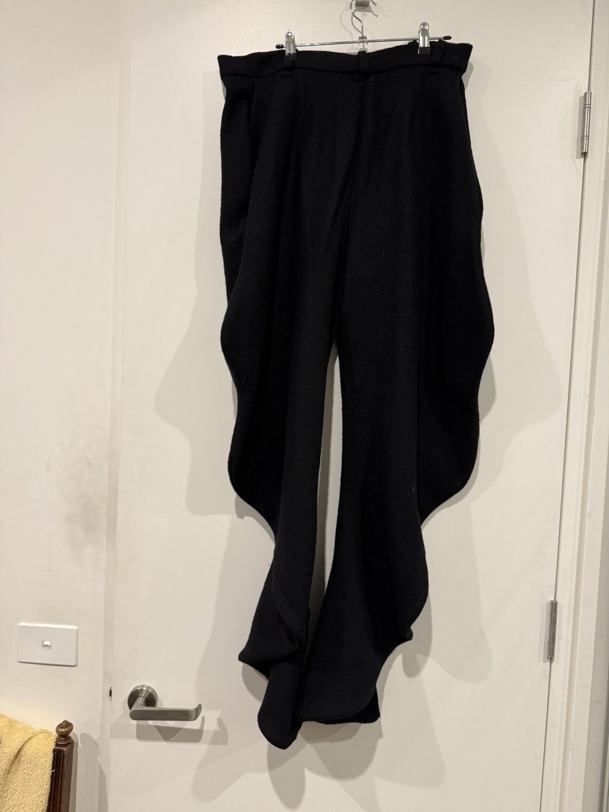 Jordan Arthur Smith Wool Black Reversible Bubble Pants Jordan Arthur Smith Size US 32 / EU 48 - 3 Thumbnail
