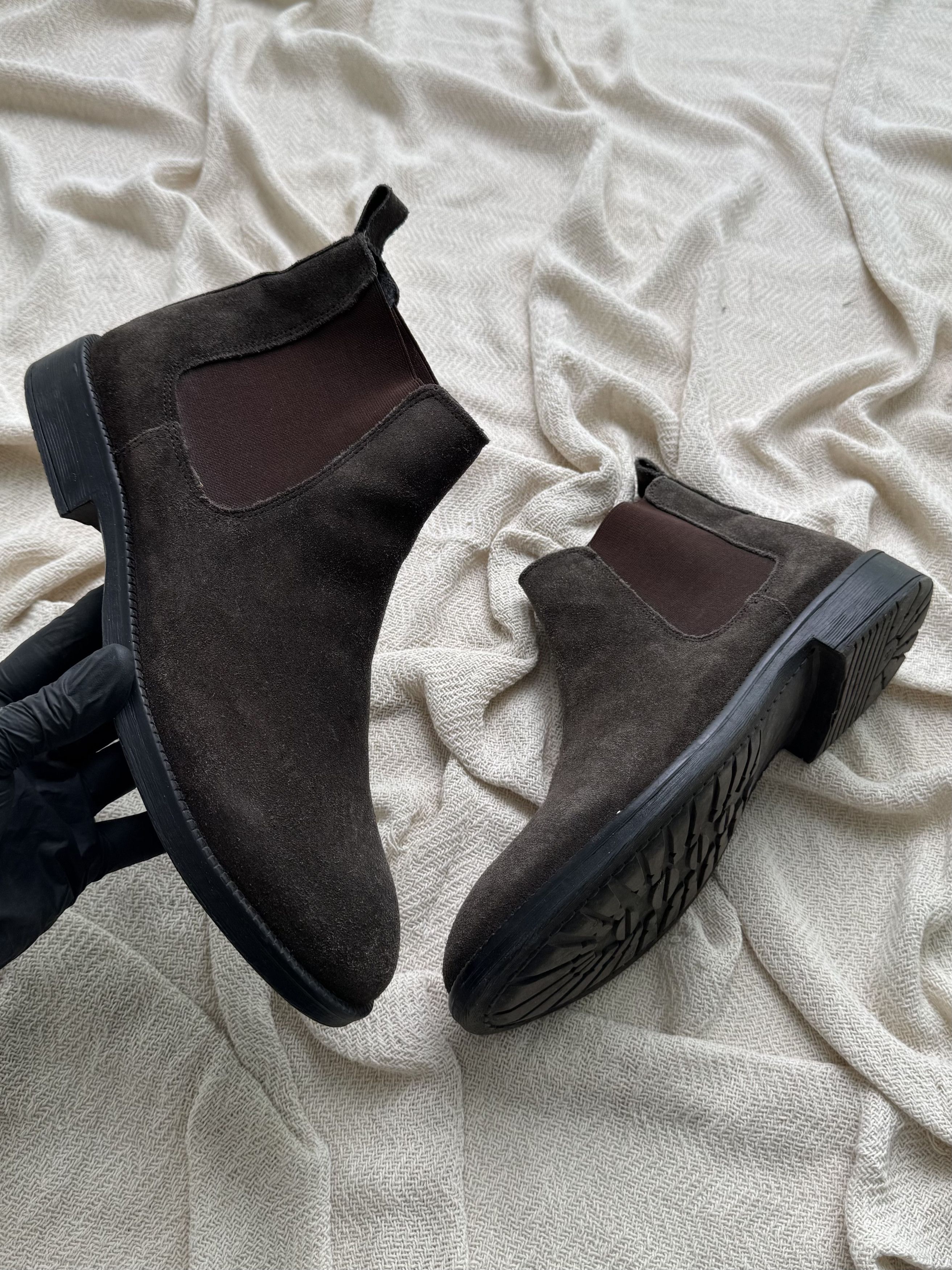 Saint Morta‎ Nomad Chelsea Boots Mens Size 8 Brown Suede Ankle Pull On Camel VINTAGE? Saint Morta Nomad Chelsea Boots Mens Size 8 Brown  main image 2