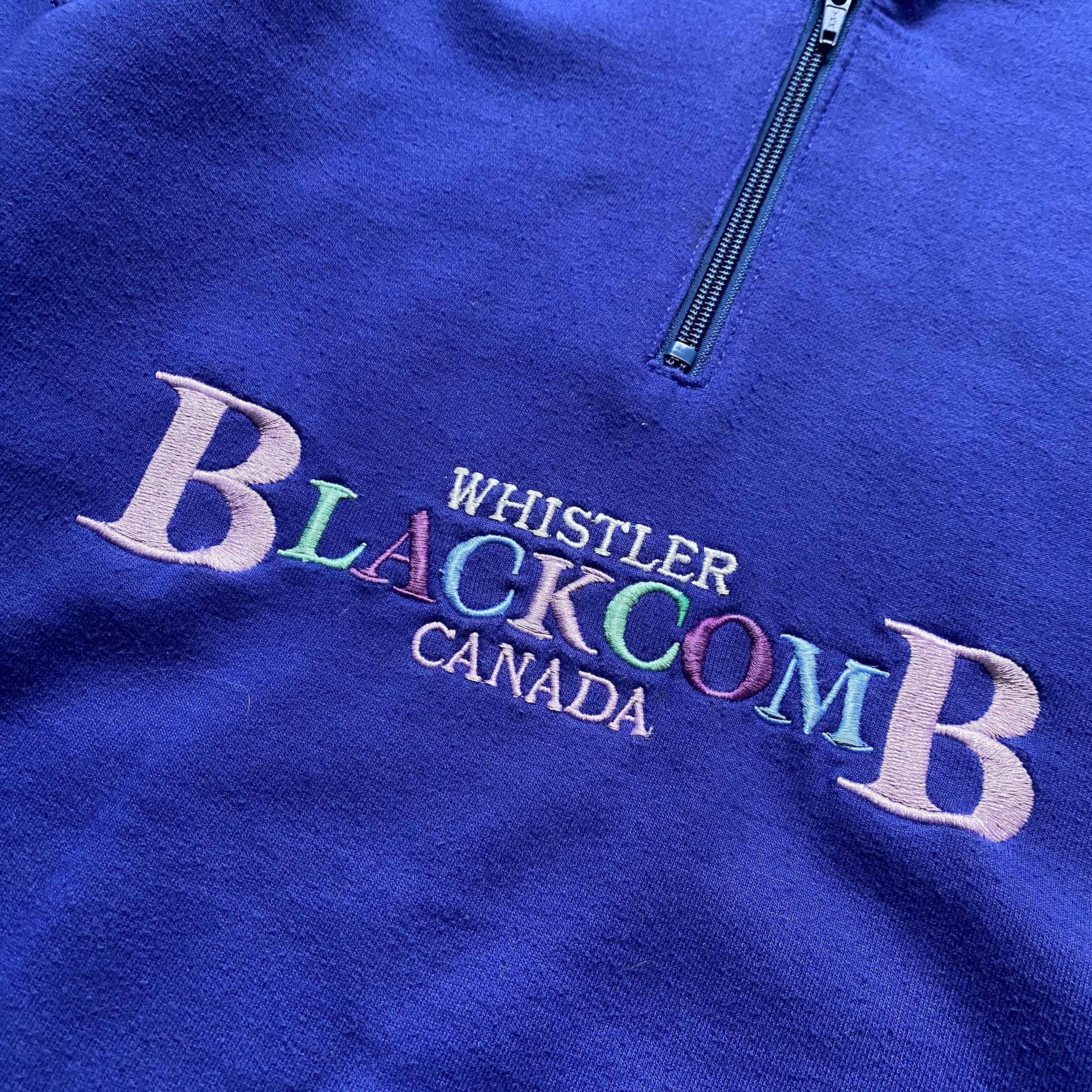 Hanes ⛷️ Vintage 80s Canada Whistler Skiing Zip Sweatshirt Size US M / EU 48-50 / 2 - 5 Thumbnail