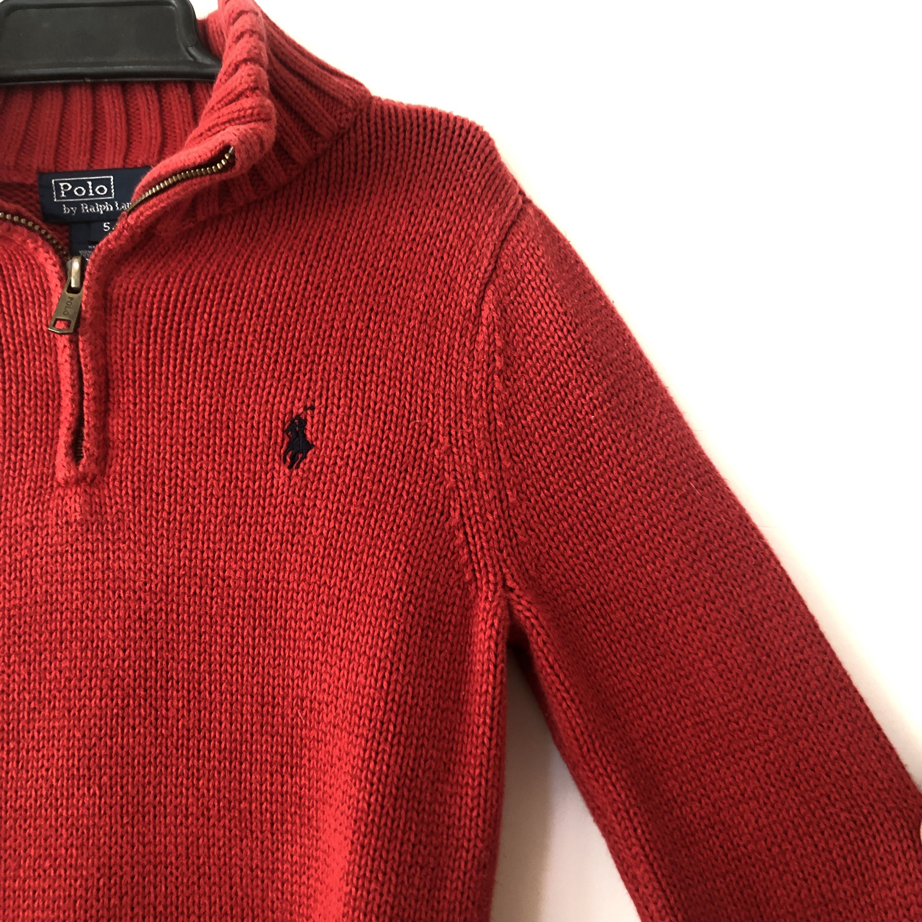 Polo Ralph Lauren Vintage Polo Ralph Lauren 1/4 Zip Knit Sweater Kids Size 5T Size US XS / EU 42 / 0 - 7 Thumbnail