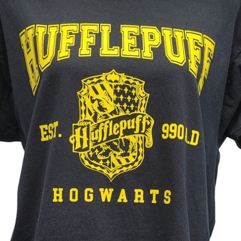 Hanes Hand Printed Womens Large Harry Potter Hufflepuff Tee Shirt Size L / US 10 / IT 46 - 2 Thumbnail