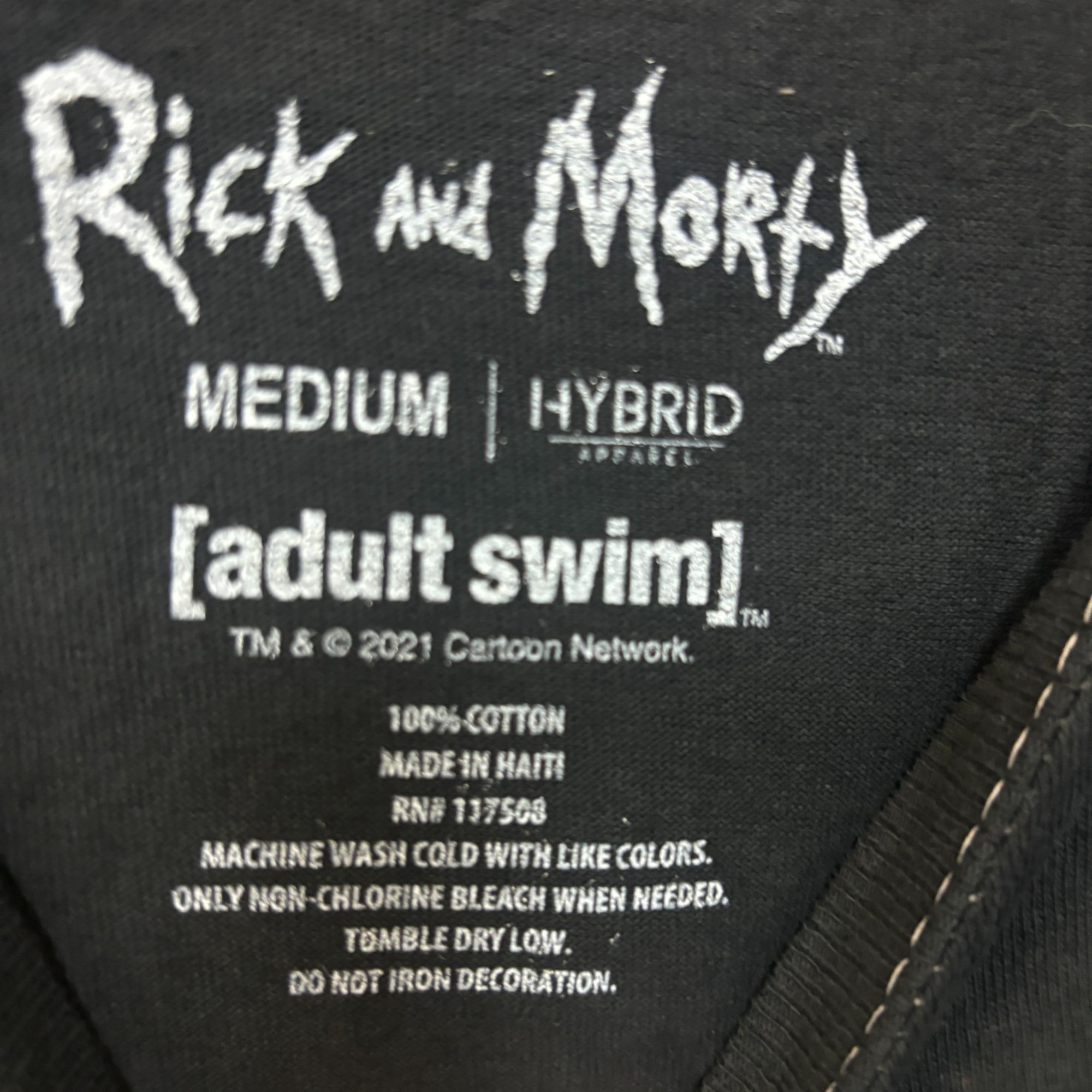 Cartoon Network Rick and Morty Zapping Morty bleach dye T-shirt size medium Size US M / EU 48-50 / 2 - 4 Thumbnail