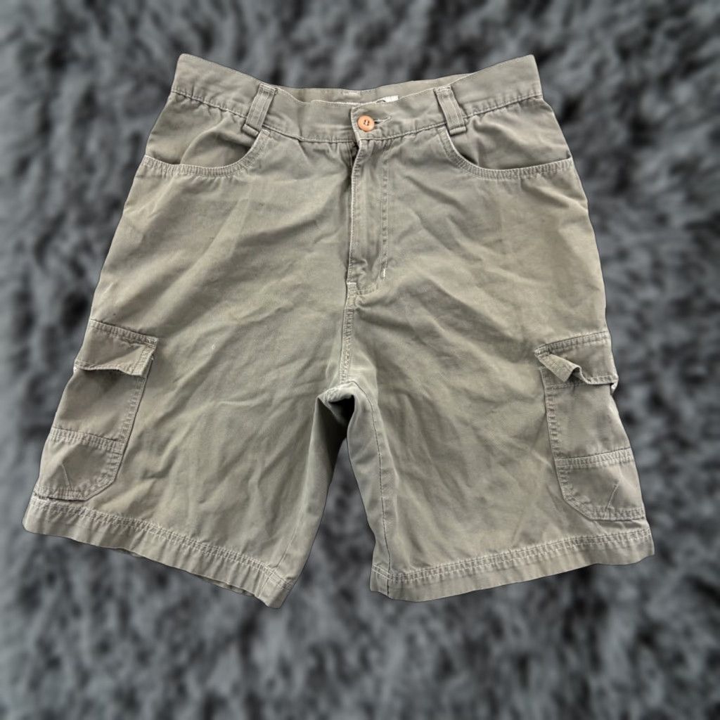 Vintage Vintage Red Sand Shorts Mens 33 Beige Cargo Pocket 90s Grunge Y2K Streetwear, Cargo, Regular Fit, 3D Pockets, Cotton Size US 33 - 1 Thumbnail