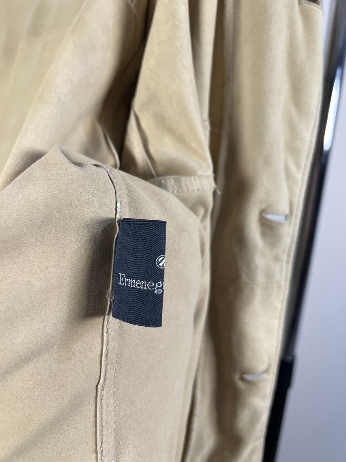 Ermenegildo Zegna Zegna Vintage Suede Leather Jacket Beige Men's Italy Size US L / EU 52-54 / 3 - 13 Thumbnail