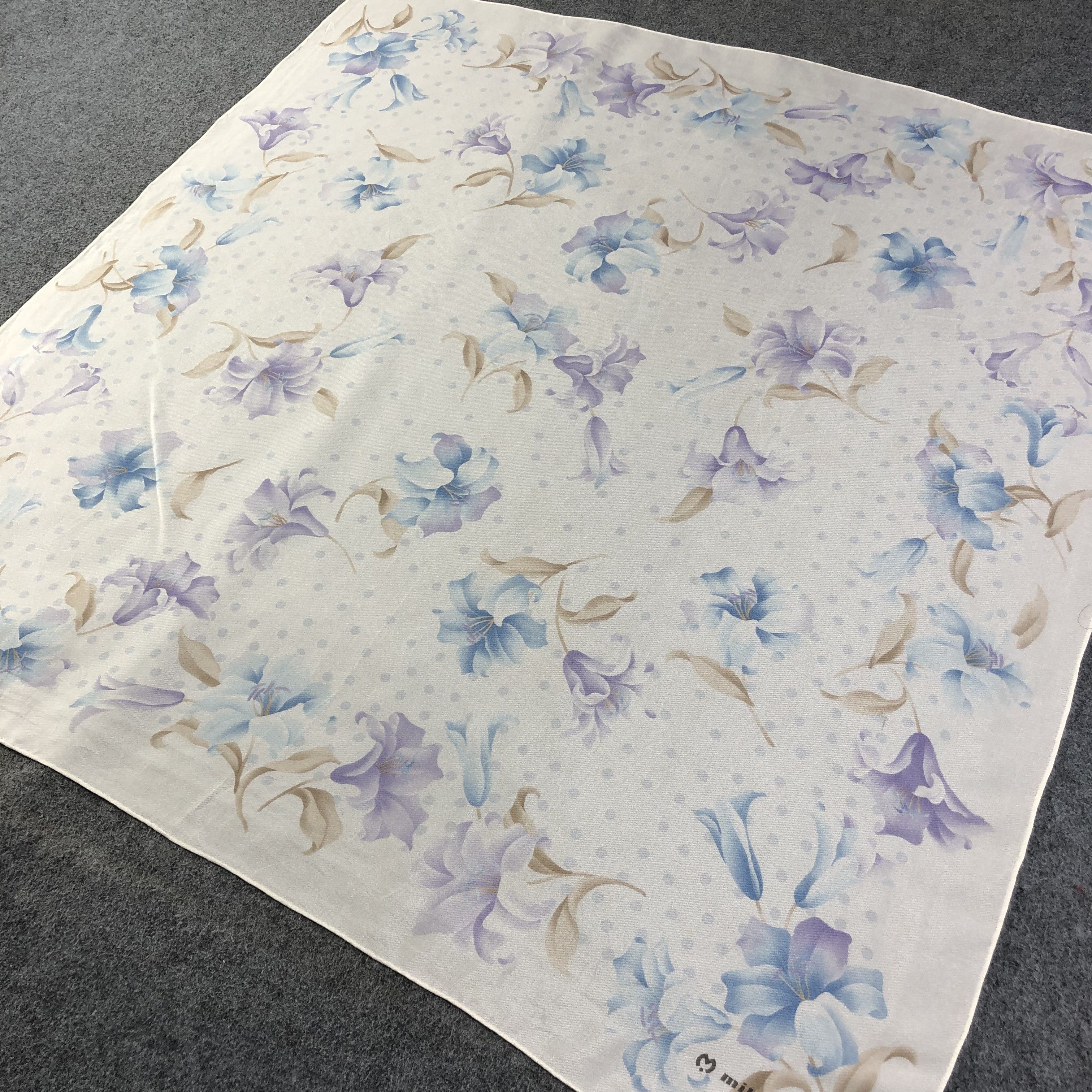 Mila Schon Mila Schon Floral Hand Rolled Silk Scarf M761 Size ONE SIZE - 2 Thumbnail
