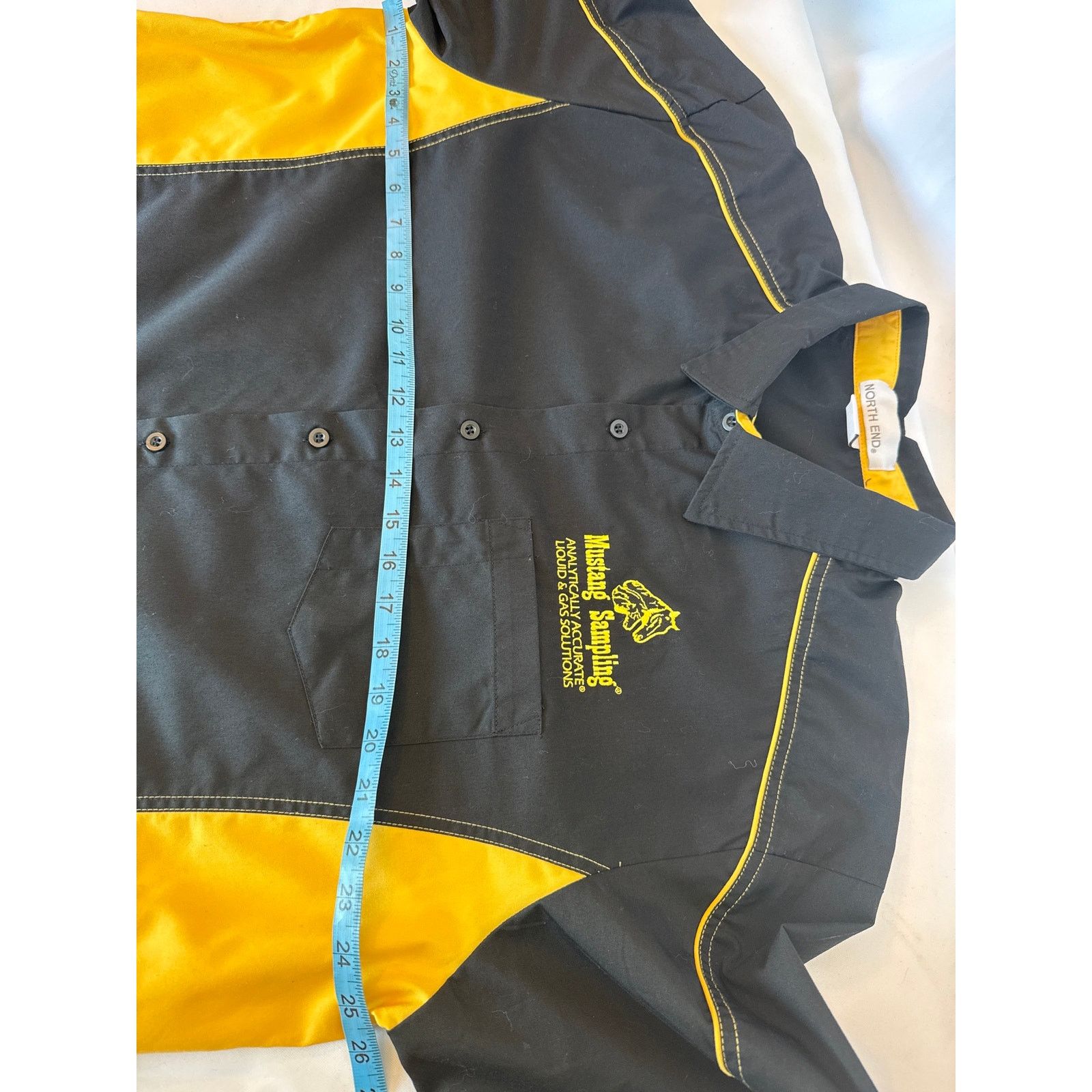 North End Mustang Sampling Racing/Work Shirt Black & Yellow XL Size US XL / EU 56 / 4 - 5 Thumbnail