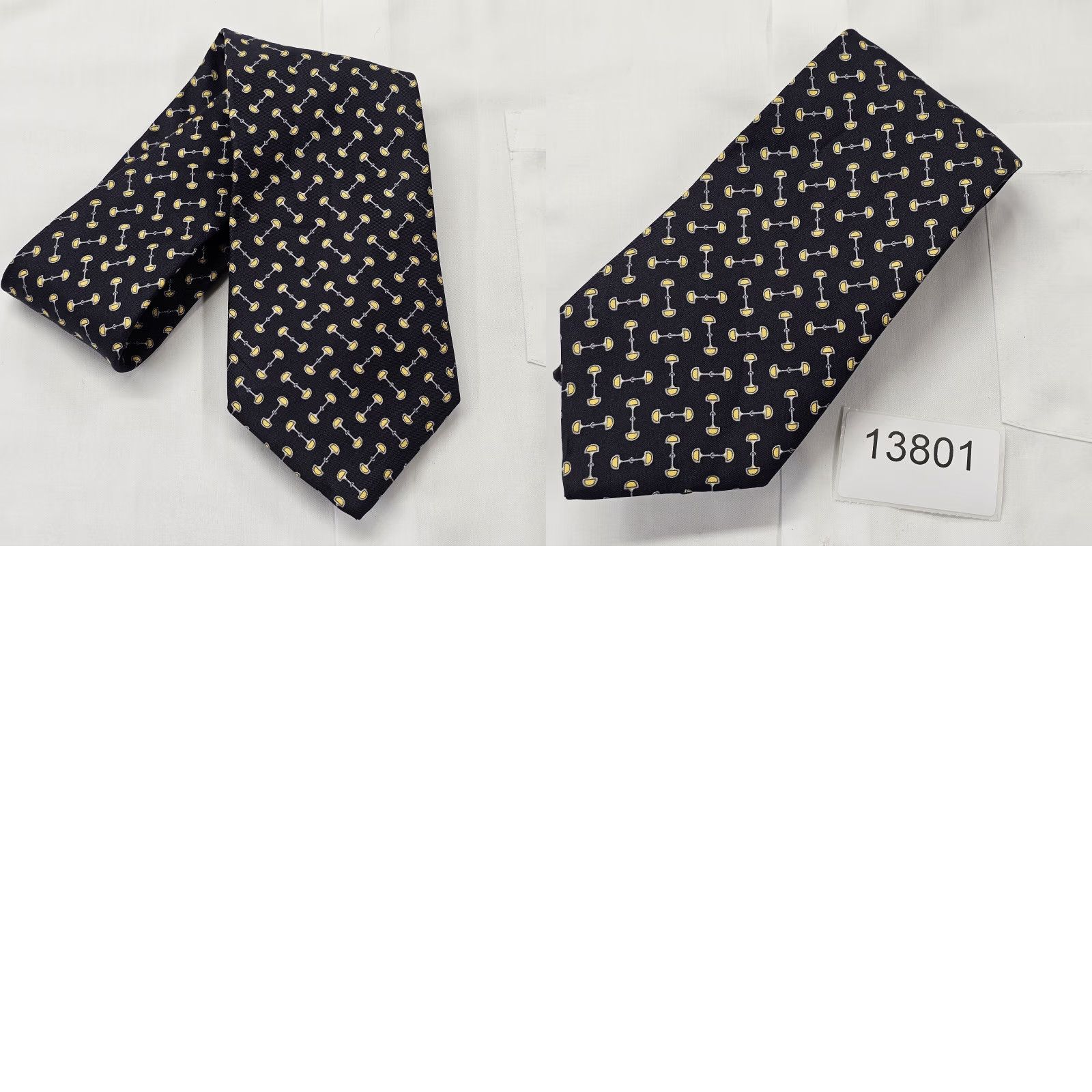 Brooks Brothers VINTAGE Brooks Brothers Necktie Silk Tie Black Equestrian Pattern 57" x 3.75" Designer USA Mens Size ONE SIZE - 8 Thumbnail
