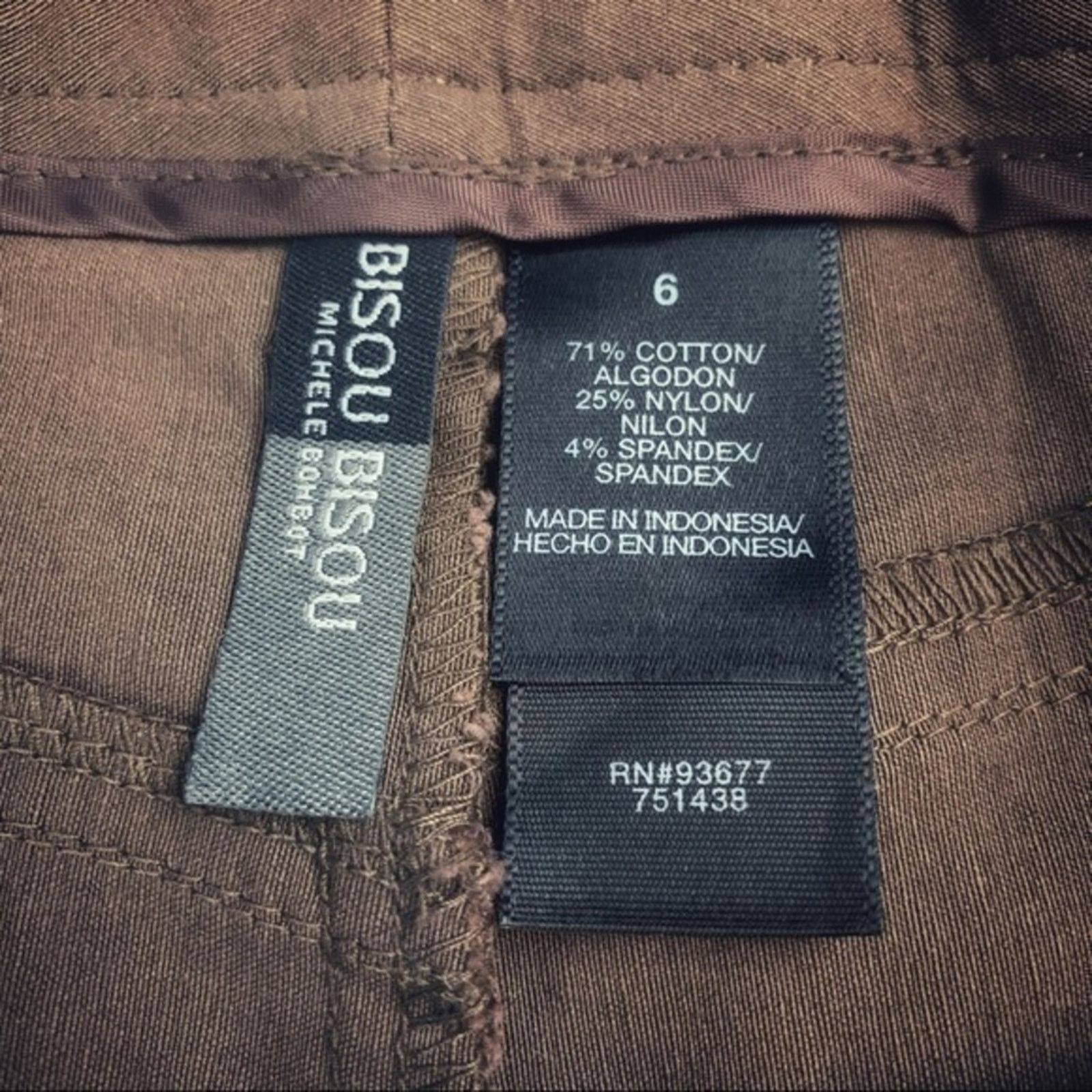 NBDN Nobrandedon Bisou Bisou Brown Pants | Size 6 Size 28" / US 6 / IT 42 - 6 Thumbnail