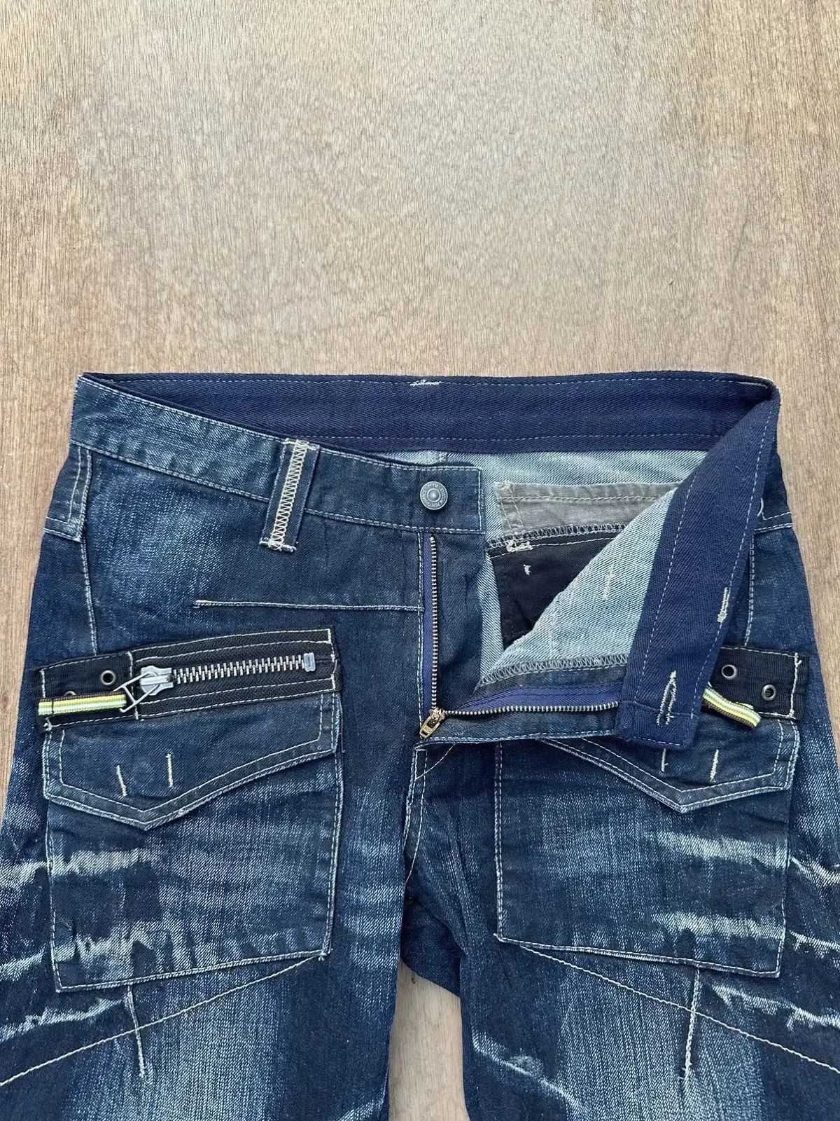 PPFM CRAZY Vintage PPFM Jean Bondage MultiZipper Punk Denim Pants Size US 31 - 9 Thumbnail