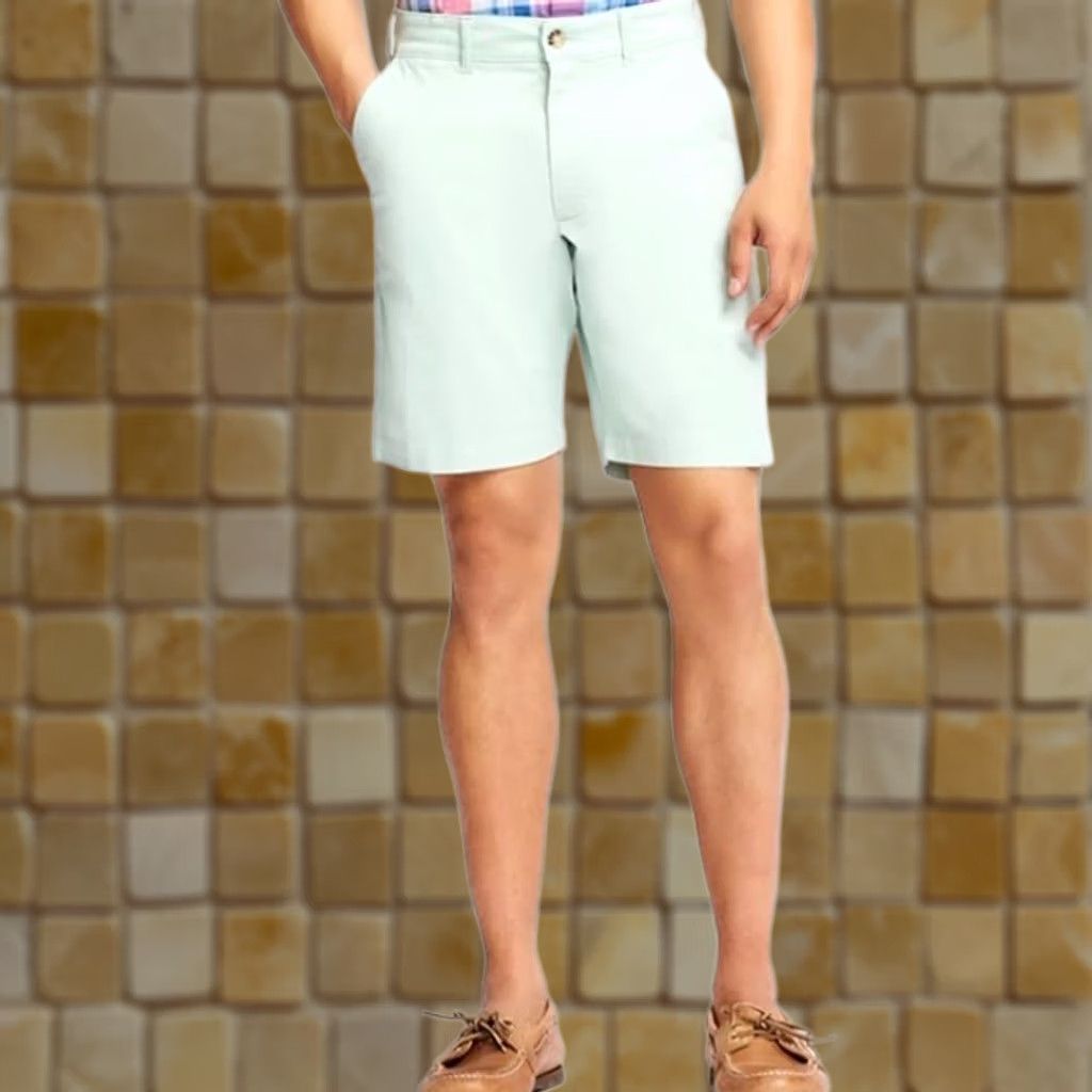 Izod IZOD Saltwater Flat Front Chino Shorts MEN 42 Beige 9.5 Inseam Slim Classic Outdoor Casual Summer Spring Fall Shorts Mens Size US 42 / EU 58 - 1 Preview