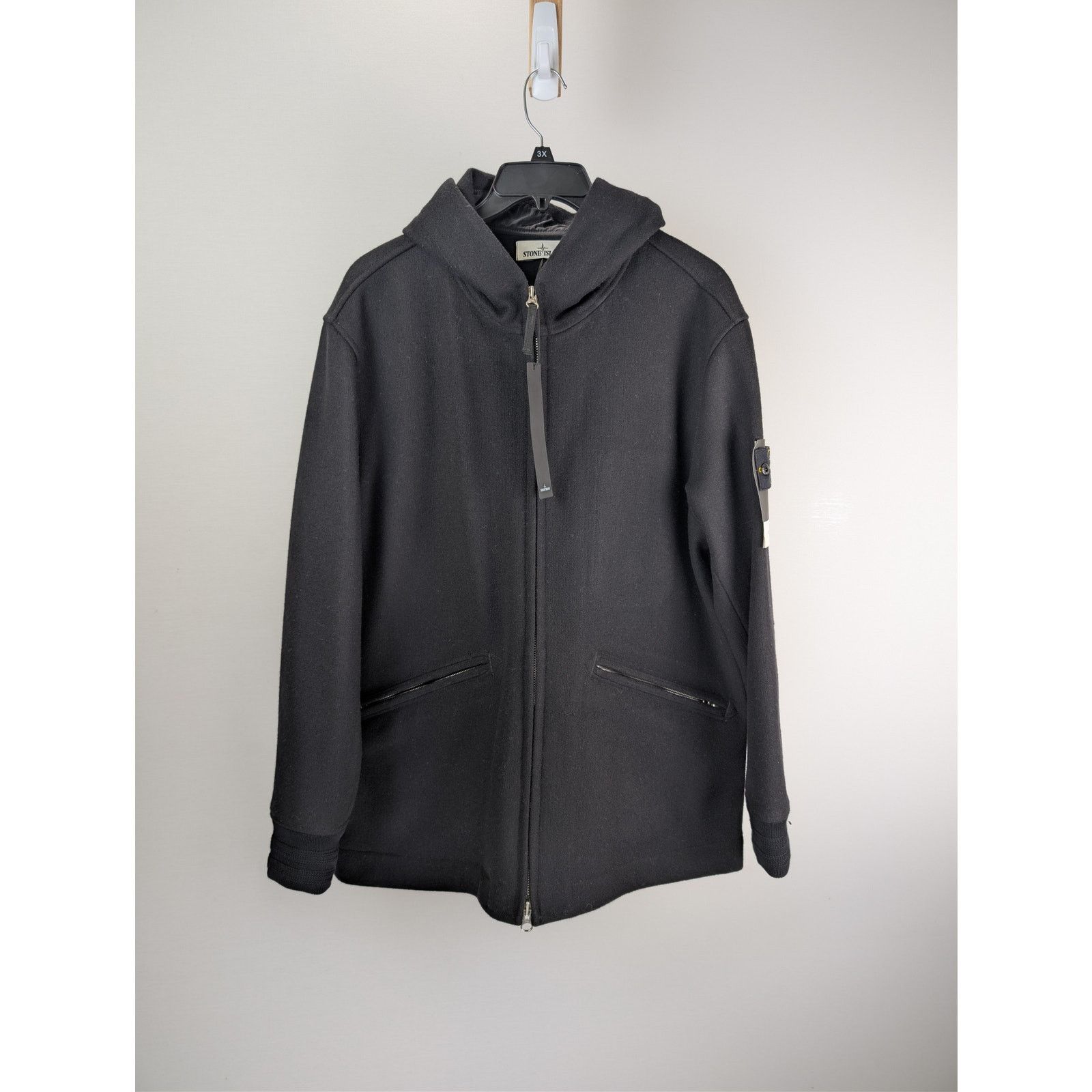 o1rshd1 Zipper Hoodie Jacket in Black