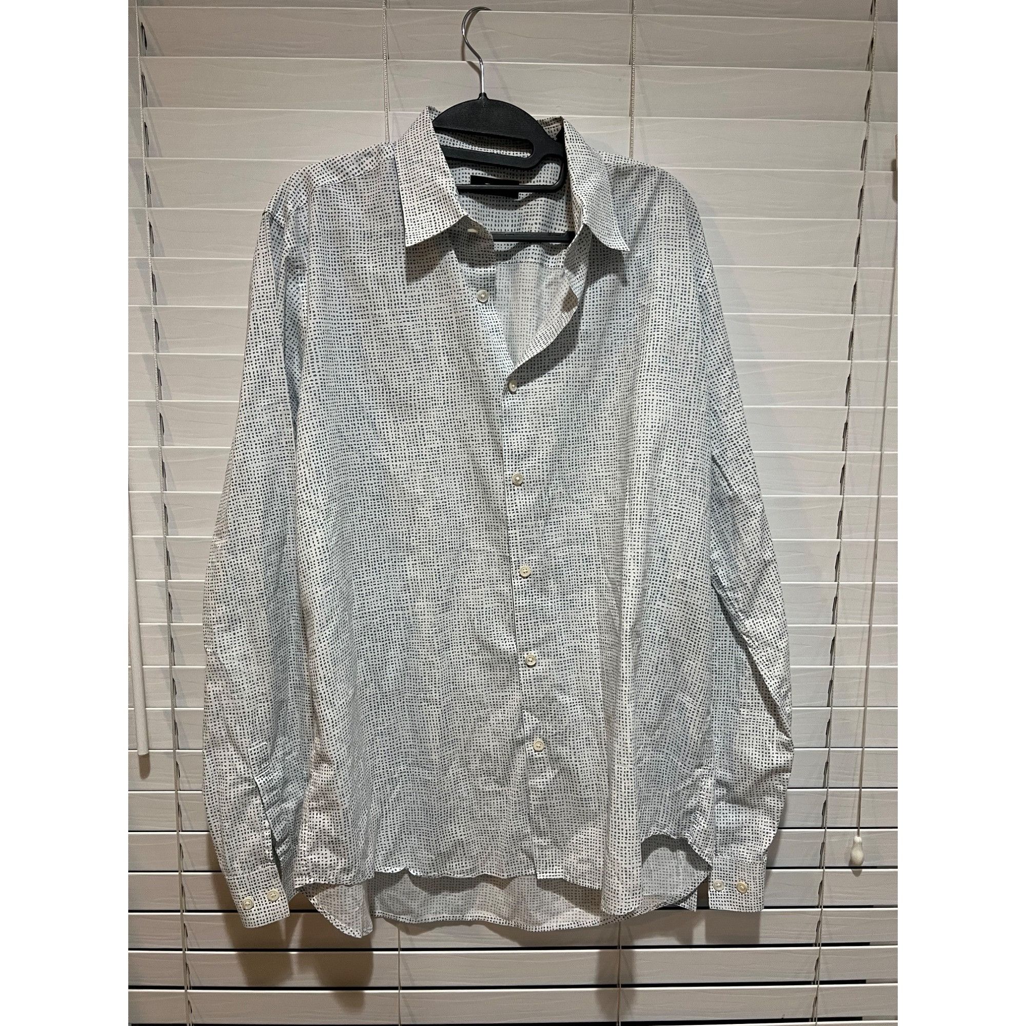Theory Theory Long Sleeve Button Up Polo Shirt - Size L Size US L / EU 52-54 / 3 - 1 Thumbnail
