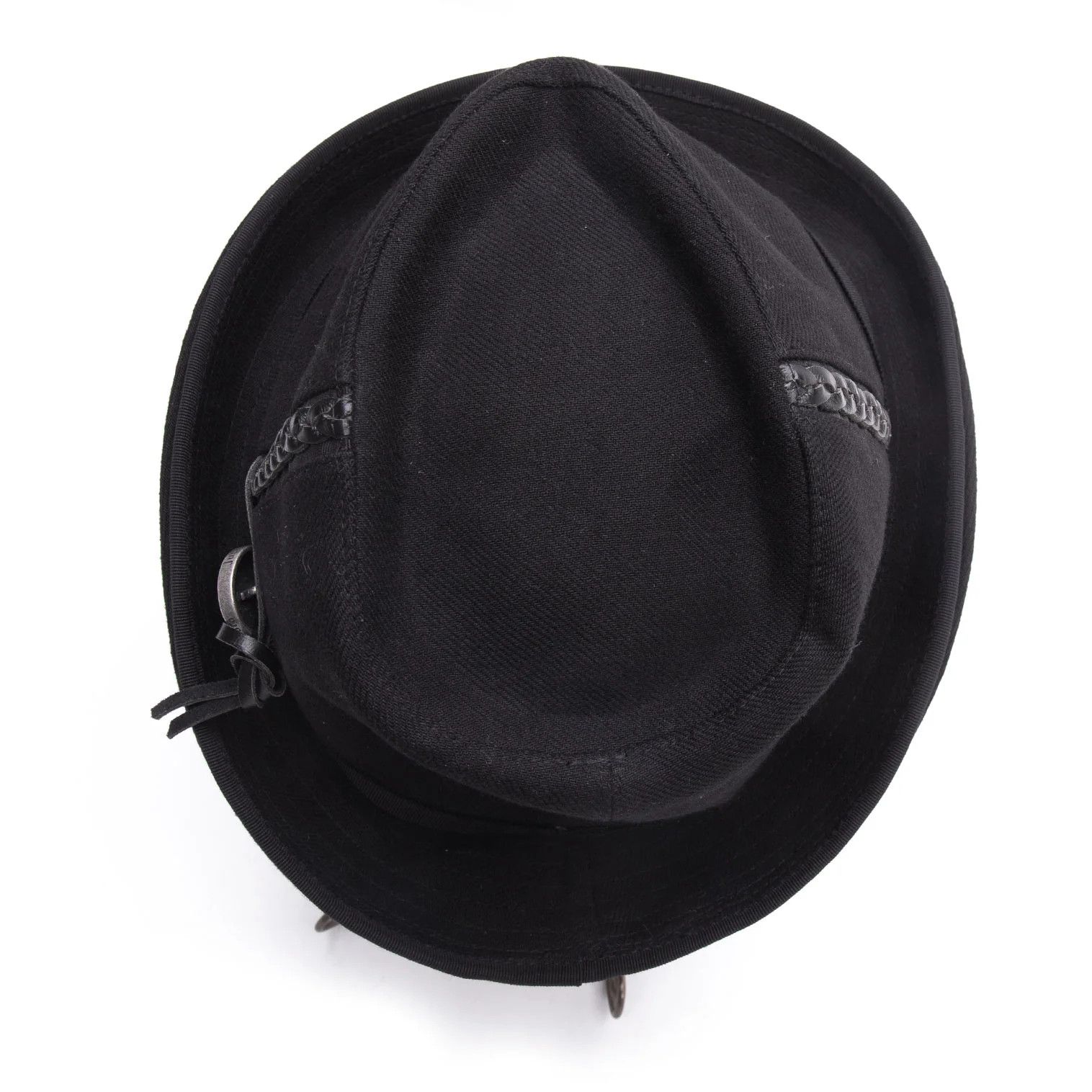 Yohji Yamamoto Yohji Yamamoto × Justin Davis Leather Braided Cotton Hat Size ONE SIZE - 9 Thumbnail