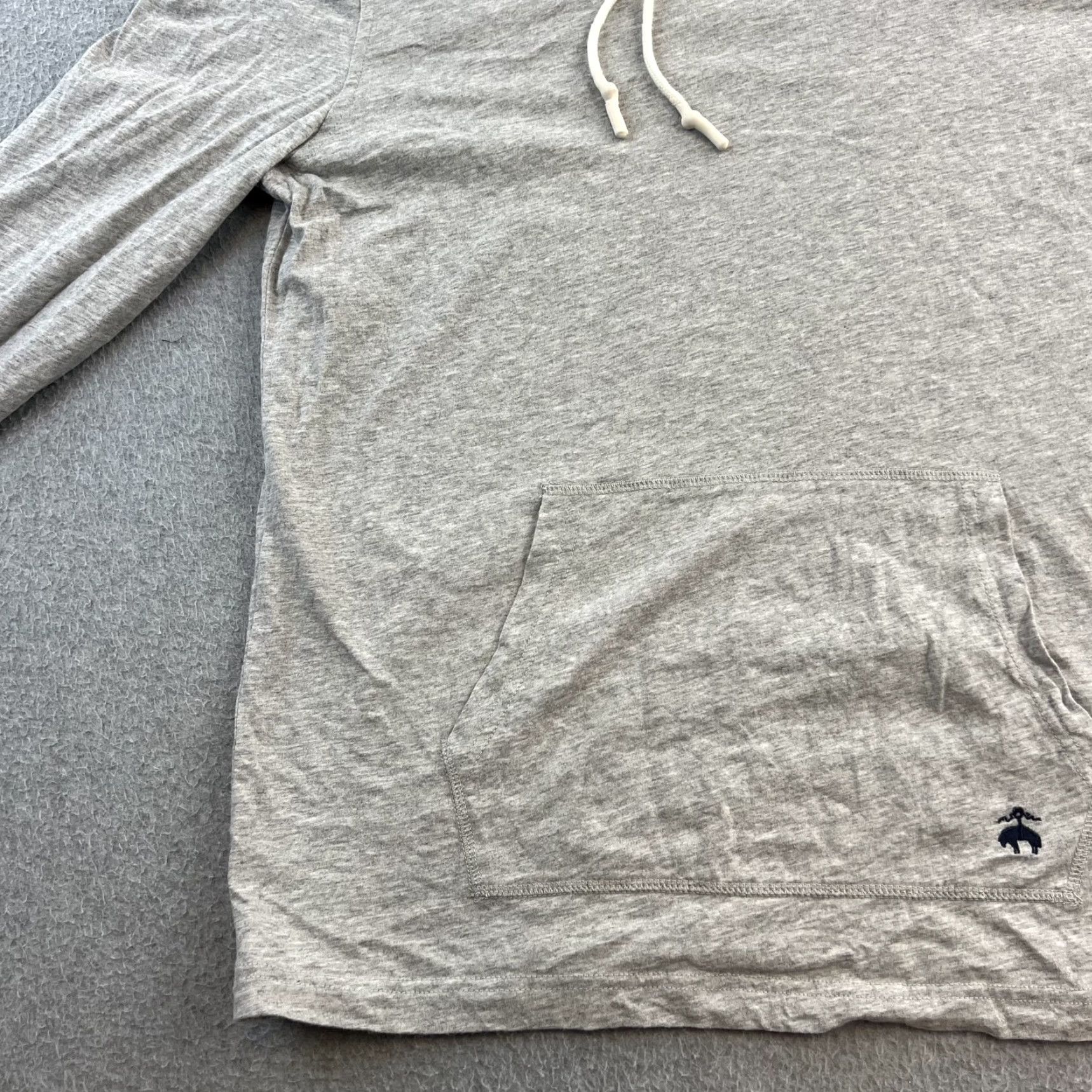 Brooks Brothers Brooks Brothers Hoodie Mens Small Gray Lightweight Pullover Kangaroo Pocket Logo Embroidered Wool? No Cotton Jersey Casual Size US S / EU 44-46 / 1 - 7 Thumbnail
