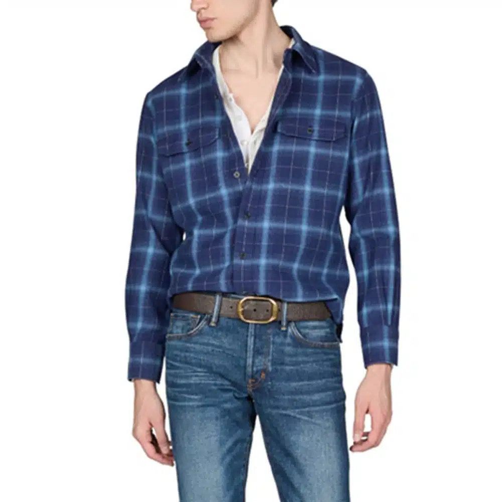 Tom Ford o1loc1c0125 HME001 Shirt in Blue Size US M / EU 48-50 / 2 - 1 Preview