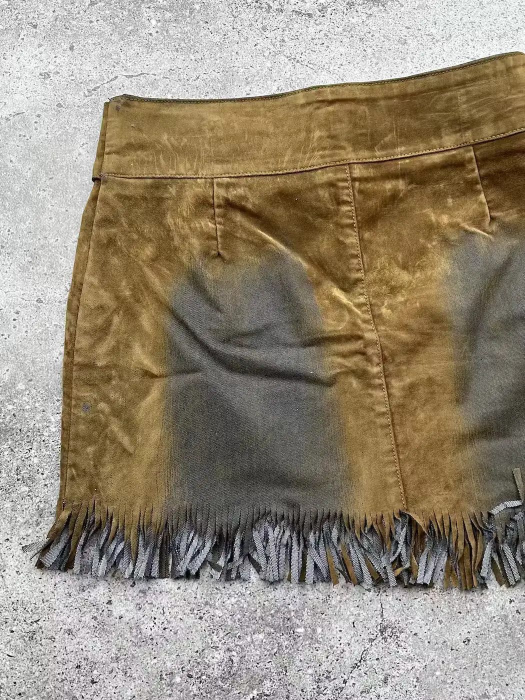 Japanese Brand Vintage Faded Belt Skirt Size 28" / US 6 / IT 42 - 5 Thumbnail