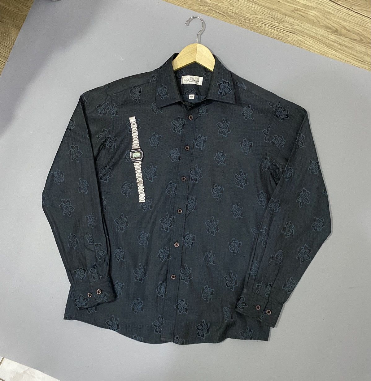 Balenciaga 💥Floral💥Balenciaga Shirt Buttons Up Size US L / EU 52-54 / 3 - 6 Thumbnail