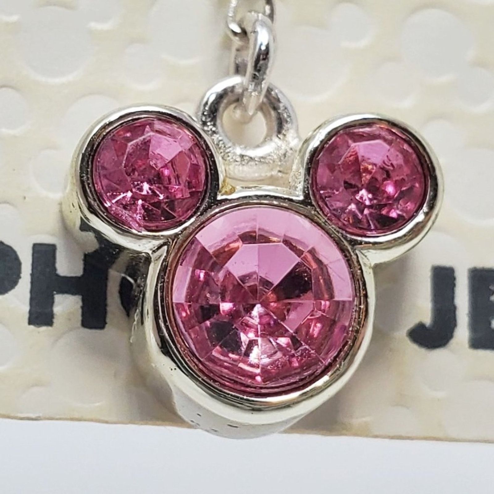 Disney Disney Parks Mickey Mouse Pink Rhinestone Charm Size ONE SIZE - 3 Thumbnail