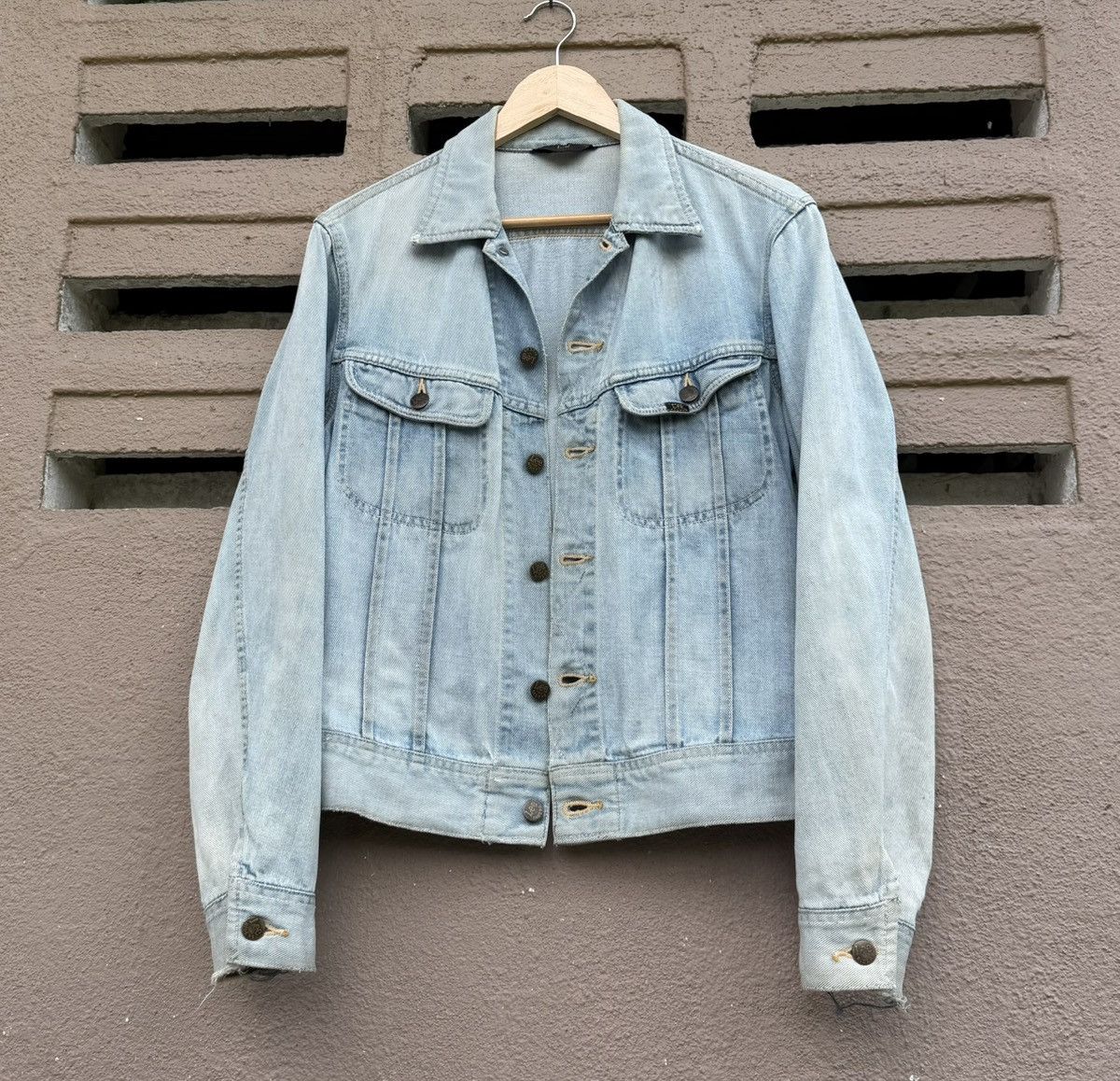 Lee Vintage Lee Riders Denim Jacket Light Wash Faded 70s 80s Size US L / EU 52-54 / 3 - 2 Thumbnail