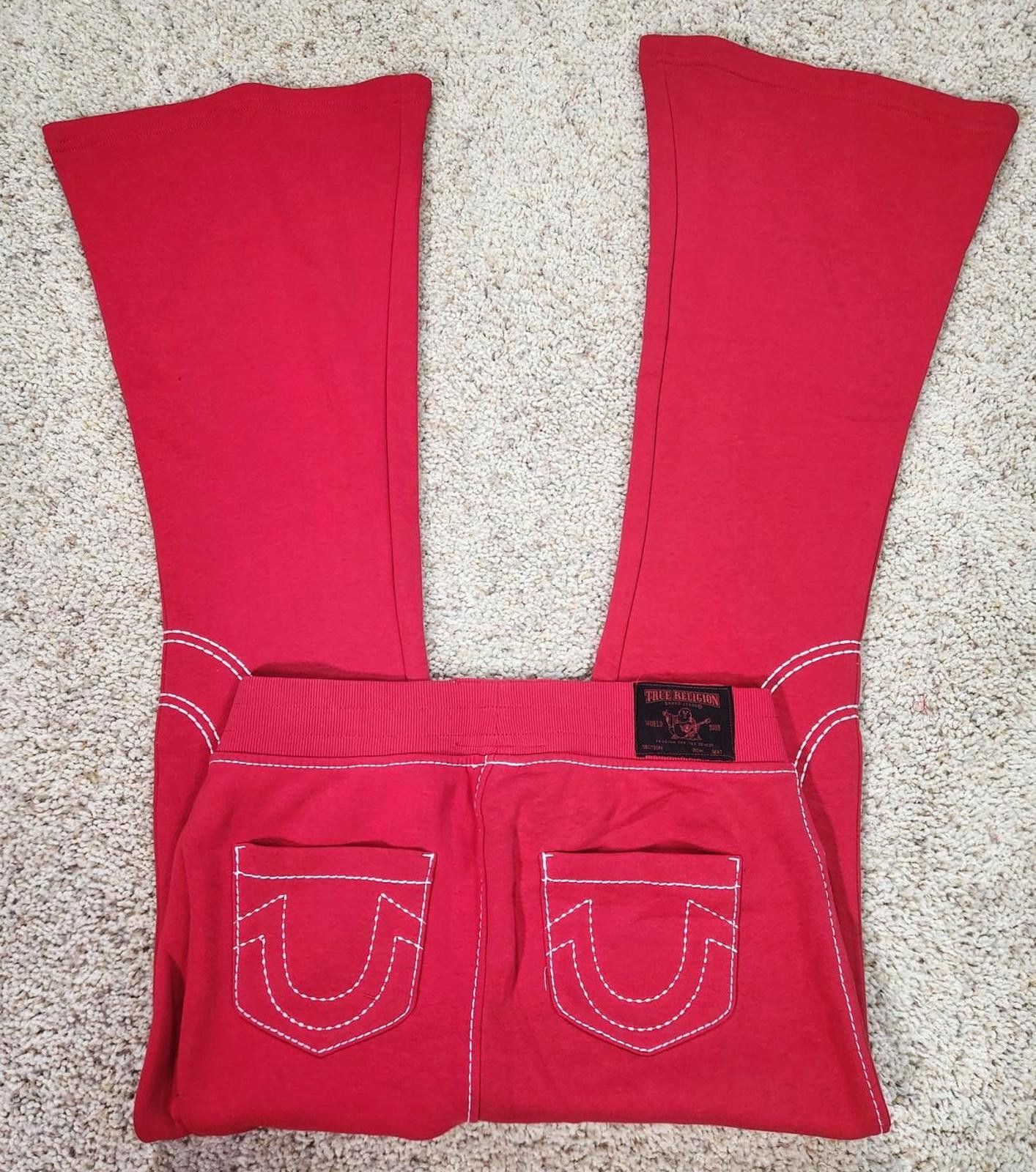 True Religion NEW True Religion Pull-On Flare Jeans Red Anniversary Medium Size 32" / US 10 / IT 46 - 1 Thumbnail