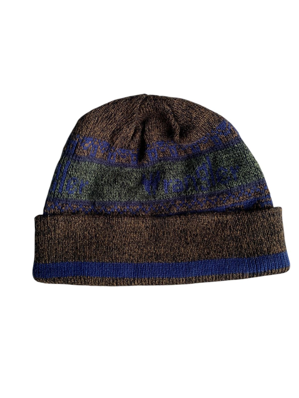 Japanese Brand × Vintage × Wrangler VINTAGE WRANGLER WOOL RARE DESIGN WINTER SESSIONS BEANIE HAT Size ONE SIZE - 1 Thumbnail