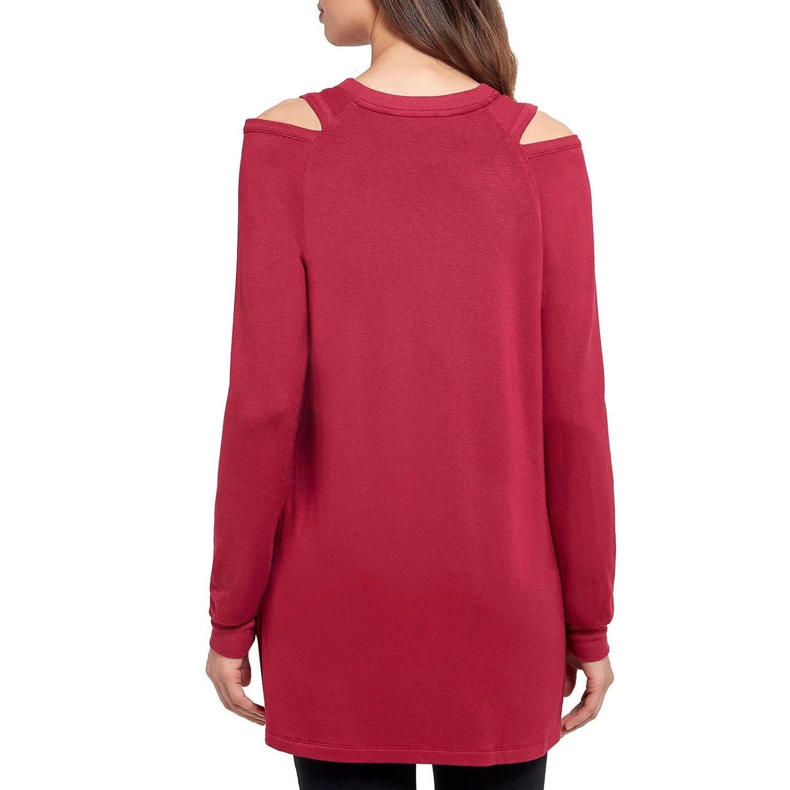 Designer KENNETH COLE REACTION Cold Shoulder Tunic Anemone Sz Medium Size M / US 6-8 / IT 42-44 - 2 Thumbnail