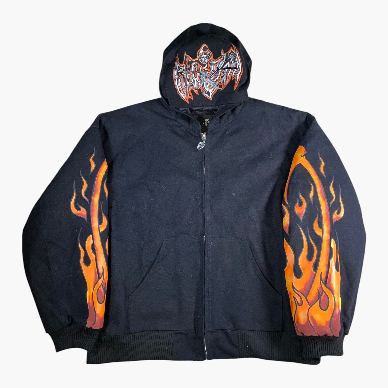 Warren Lotas Warren Lotas Carhartt Flame Black & Orange Jacket Size US L / EU 52-54 / 3 - 1 Thumbnail