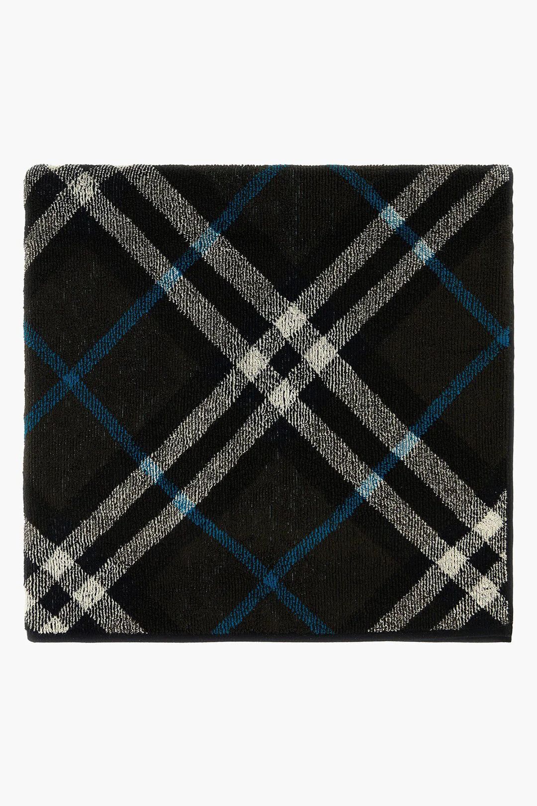 Burberry og1mm0426 Size: OS / Terry Cotton Beach Towel in Black Size ONE SIZE - 1 Thumbnail