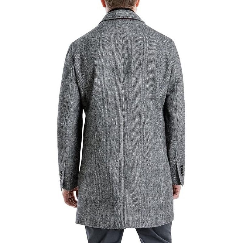 Michael Kors Michael Kors Men's Herringbone Pike Classic-Fit Overcoat 50R Size US XXL / EU 58 / 5 - 2 Thumbnail
