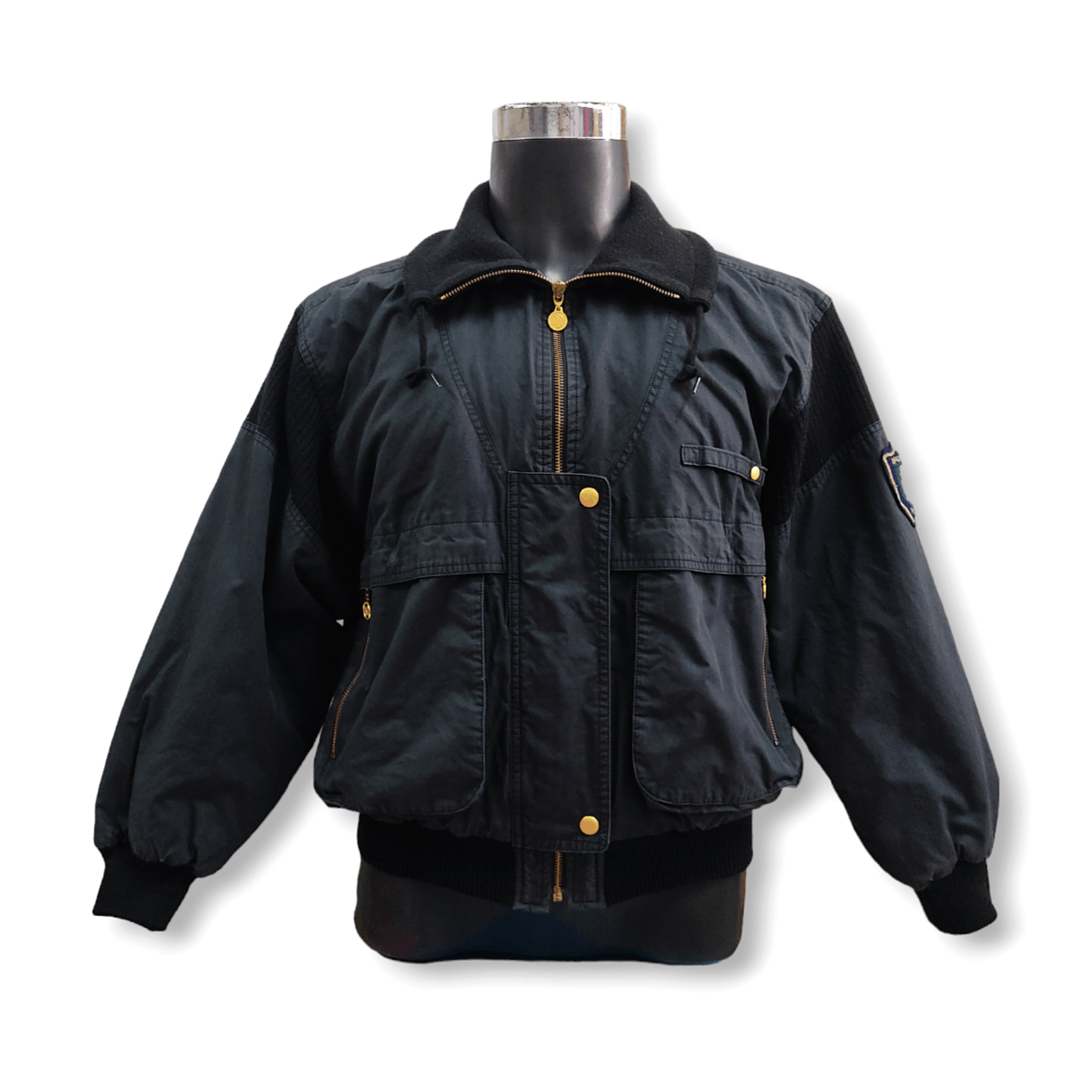 image of Vintage Mcgregor Utility Bomber Jacket in Black, Men's (Size Medium)