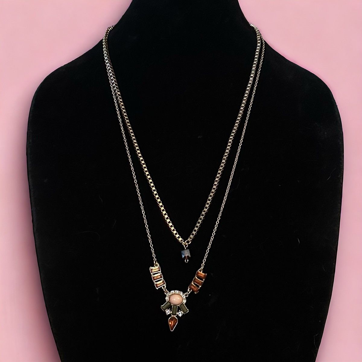 Other Long layered gemstone necklace Size ONE SIZE - 1 Thumbnail