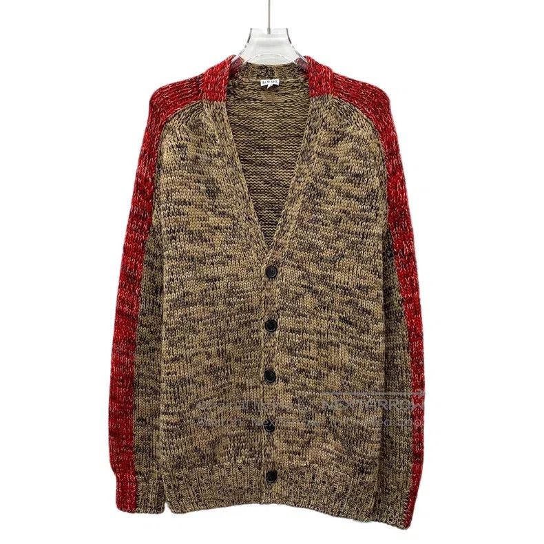 Loewe Loewe Color Blocked Wool V Neck Single Breasted Long Sleev Size XS / US 0-2 / IT 36-38 - 1 Thumbnail