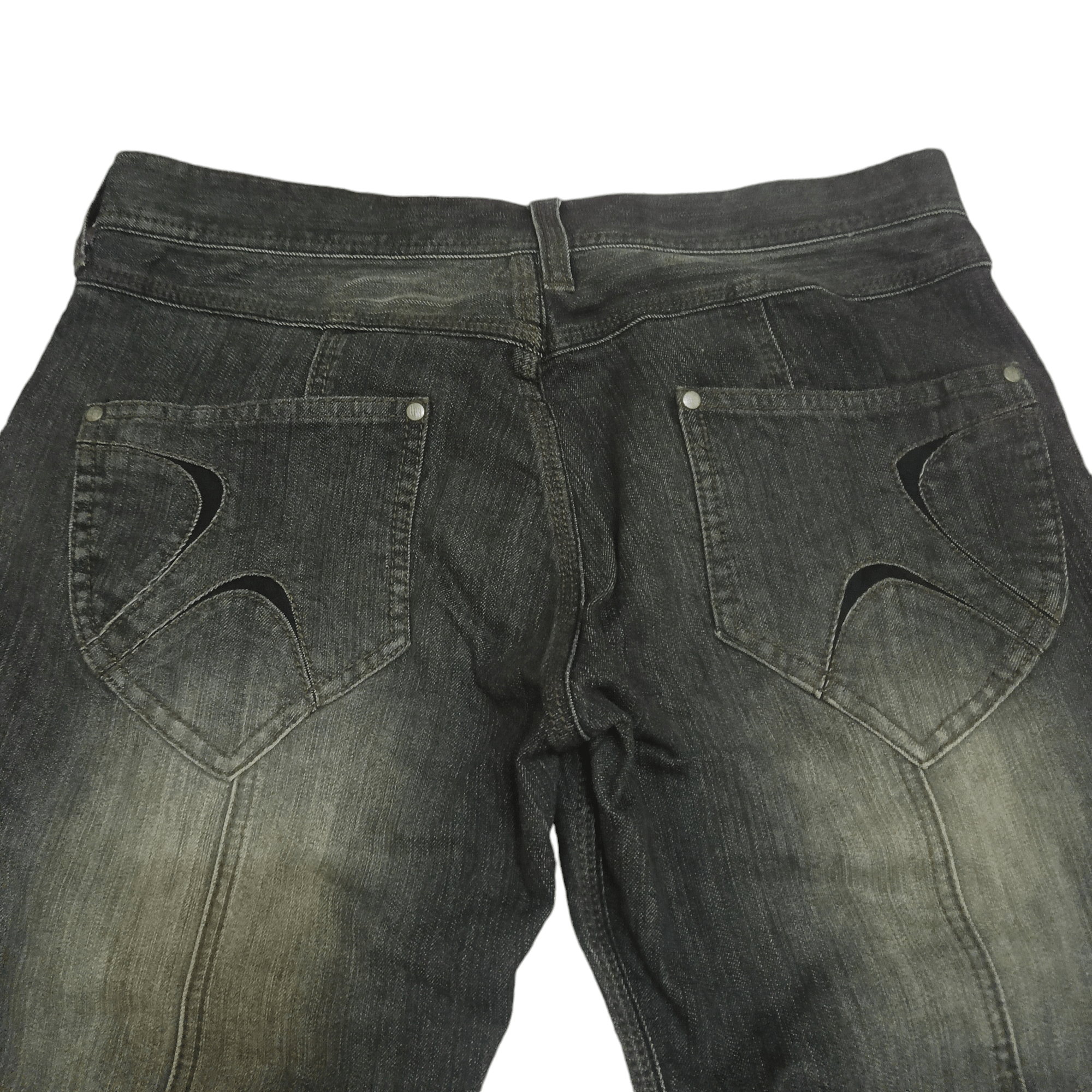 Nicole Club Japanese Hideaways Nicole Stretch Jeans Lining Twist Leg Size US 31 - 14 Thumbnail