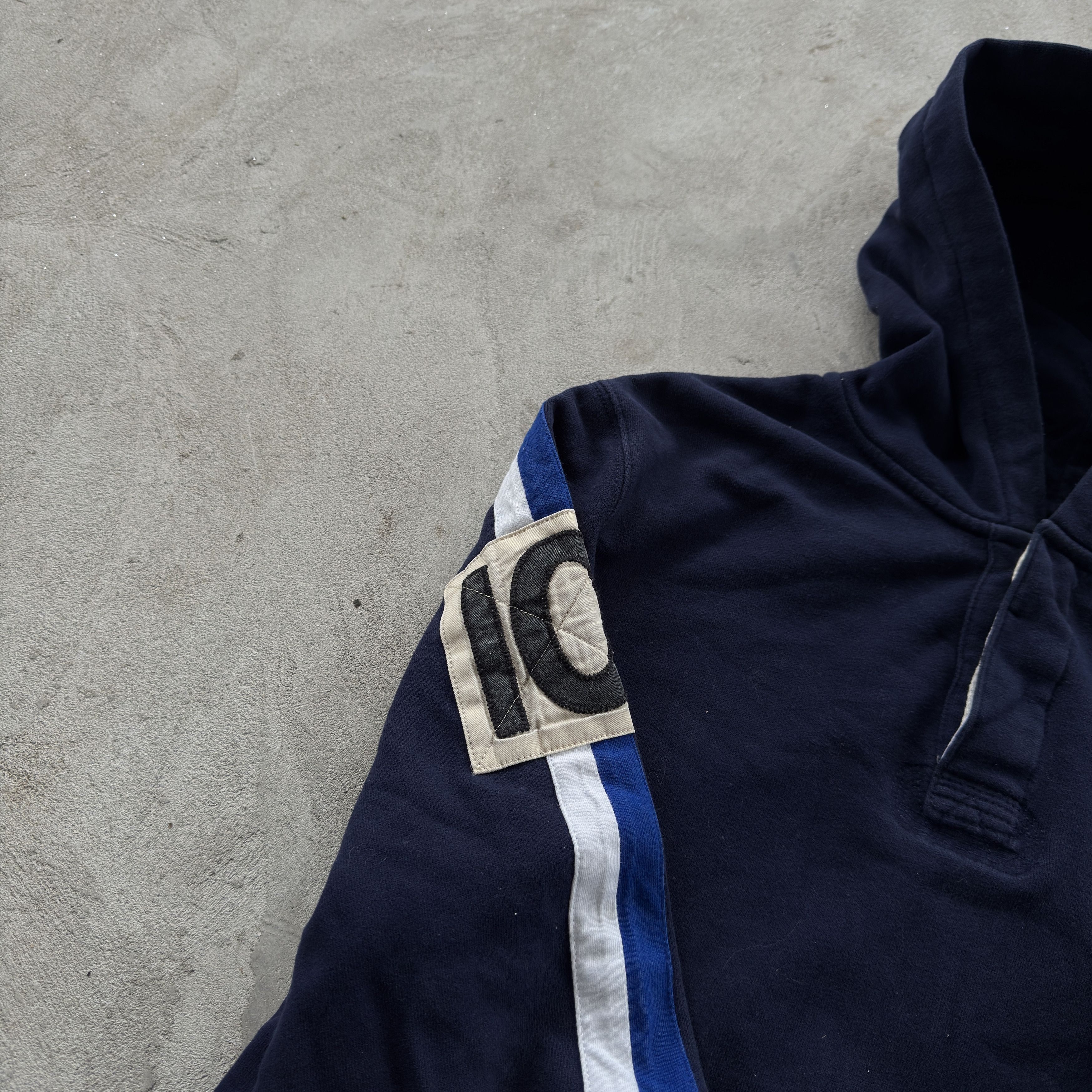 Vintage Polo Ralph Lauren Quater Zip Hooded Sweatshirt