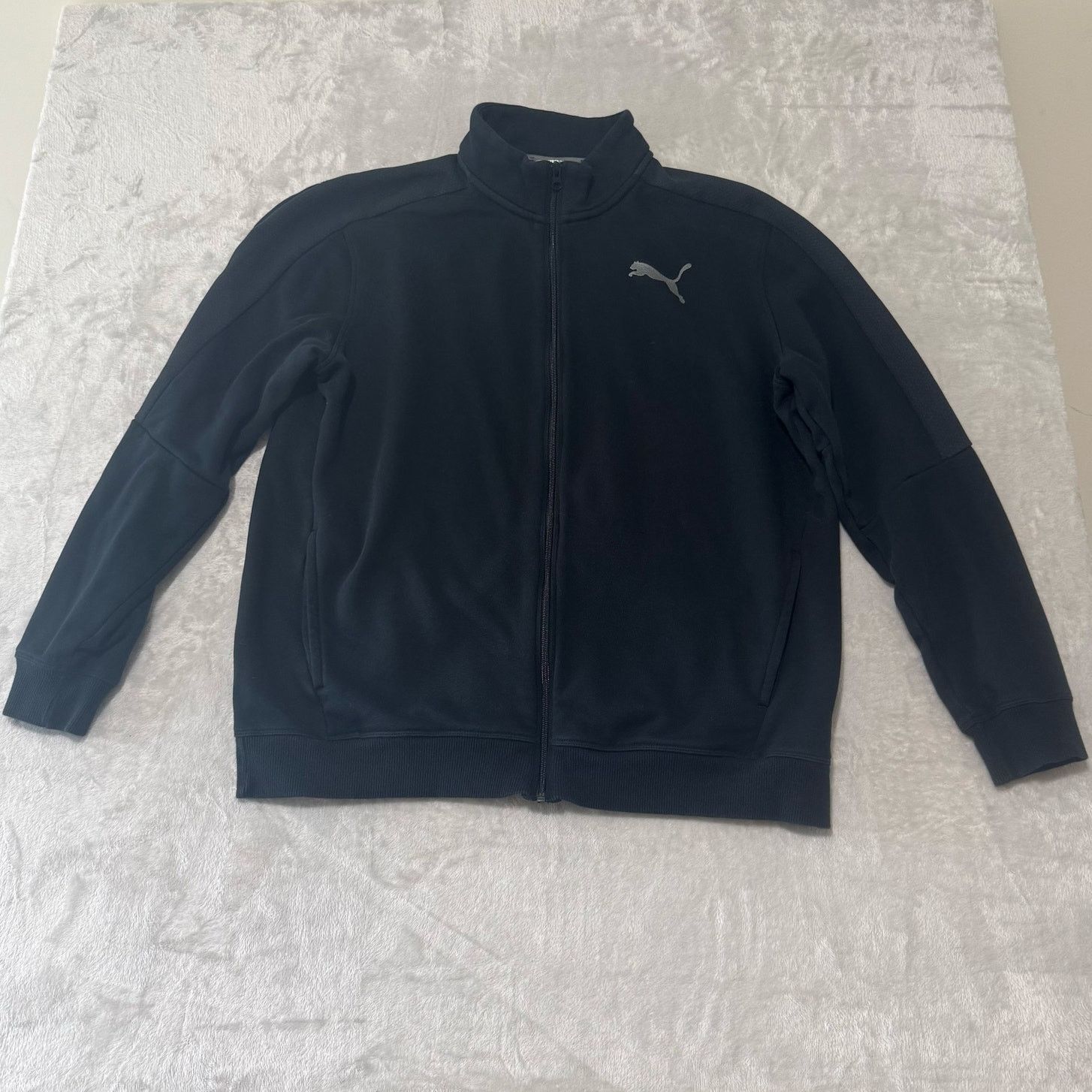 Puma Puma Men's Full Zip Athletic Jacket Sweatshirt XL Black Size US XL / EU 56 / 4 - 1 Thumbnail