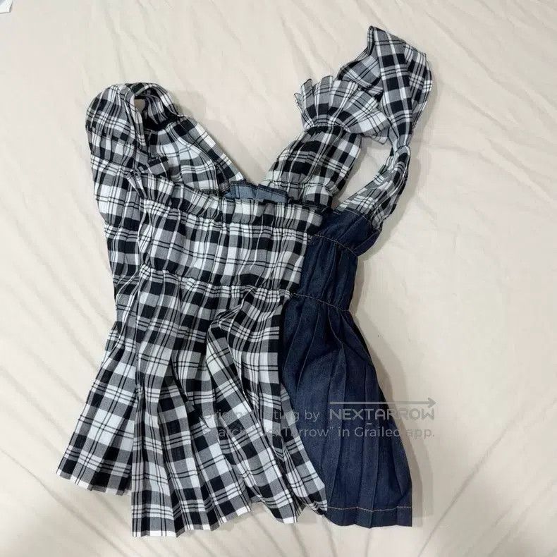 Comme des Garcons Comme des Garcons Plaid and Denim Patchwork Top Size S / US 4 / IT 40 - 3 Thumbnail