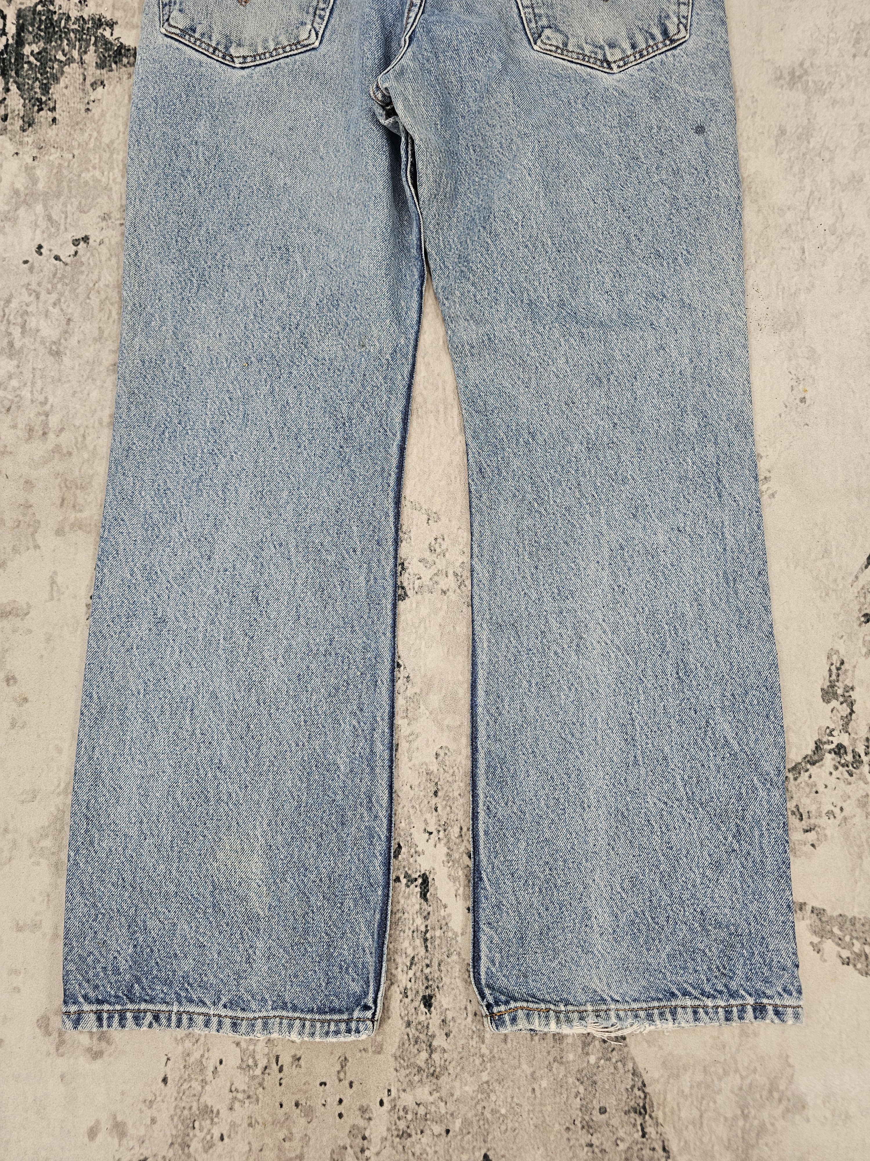 Levi's Vintage Clothing Vtg 90's LEVIS 517 Boot Cut Flare Made In USA Ripped L0534 Size US 34 / EU 50 - 4 Thumbnail