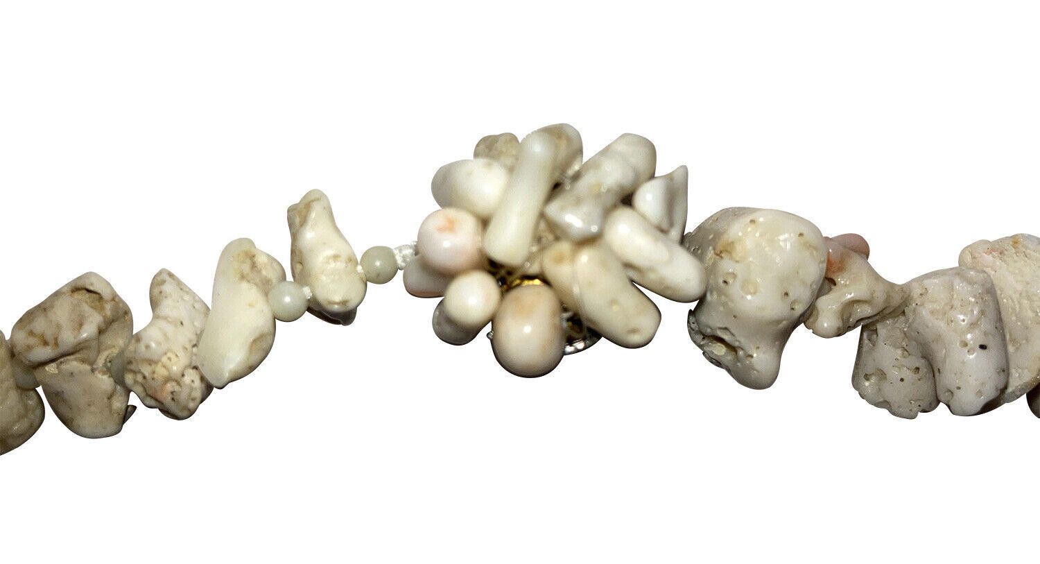 Designer Vintage Japanese White Coral Branch Bead Necklace Size ONE SIZE - 4 Thumbnail