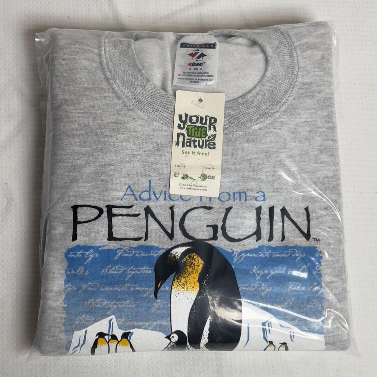 Jerzees NWT Advice from a Penguin Graphic Sweatshirt Adult S Size US L / EU 52-54 / 3 - 10 Thumbnail